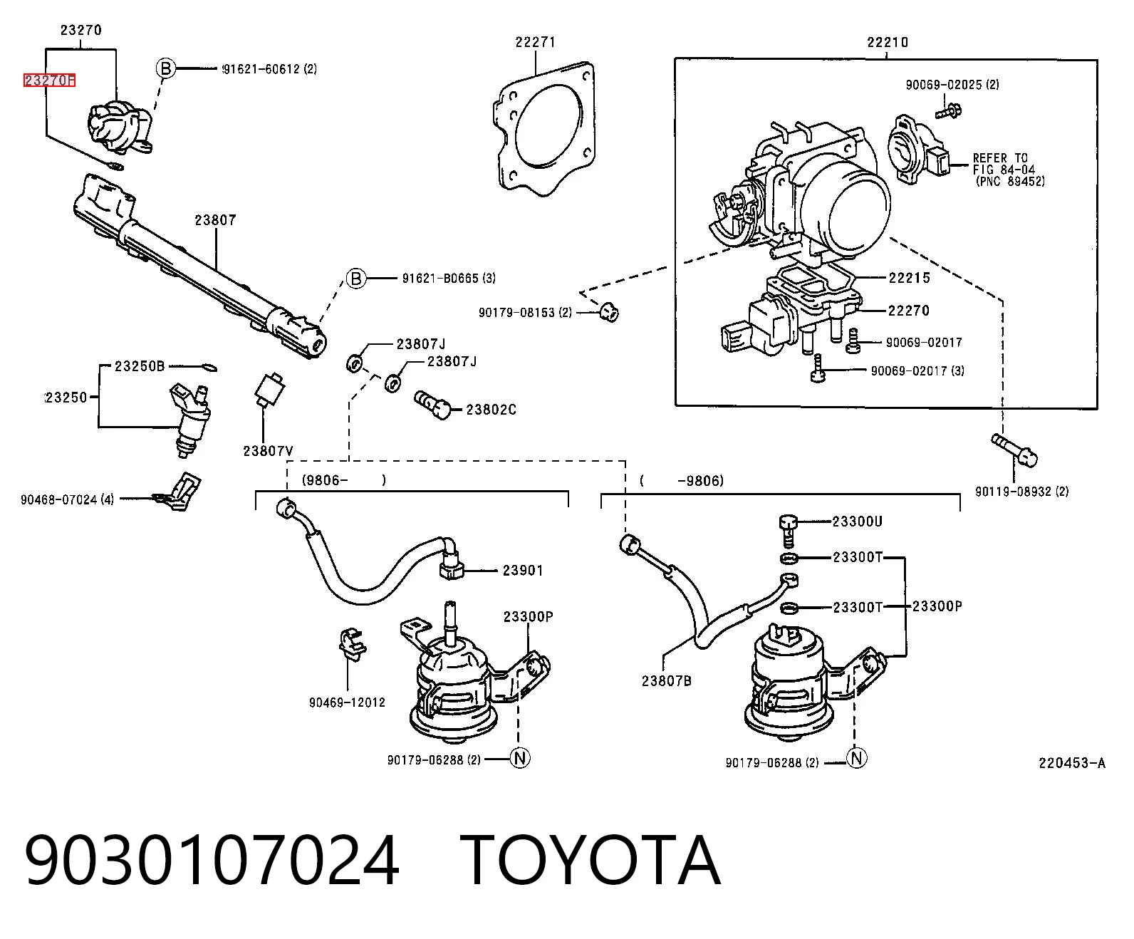 Кільце інжектора на Toyota Camry II V2