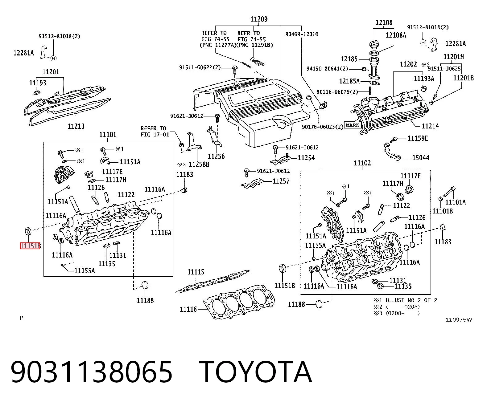9031138065 Toyota Сальник распредвала двигуна, передній