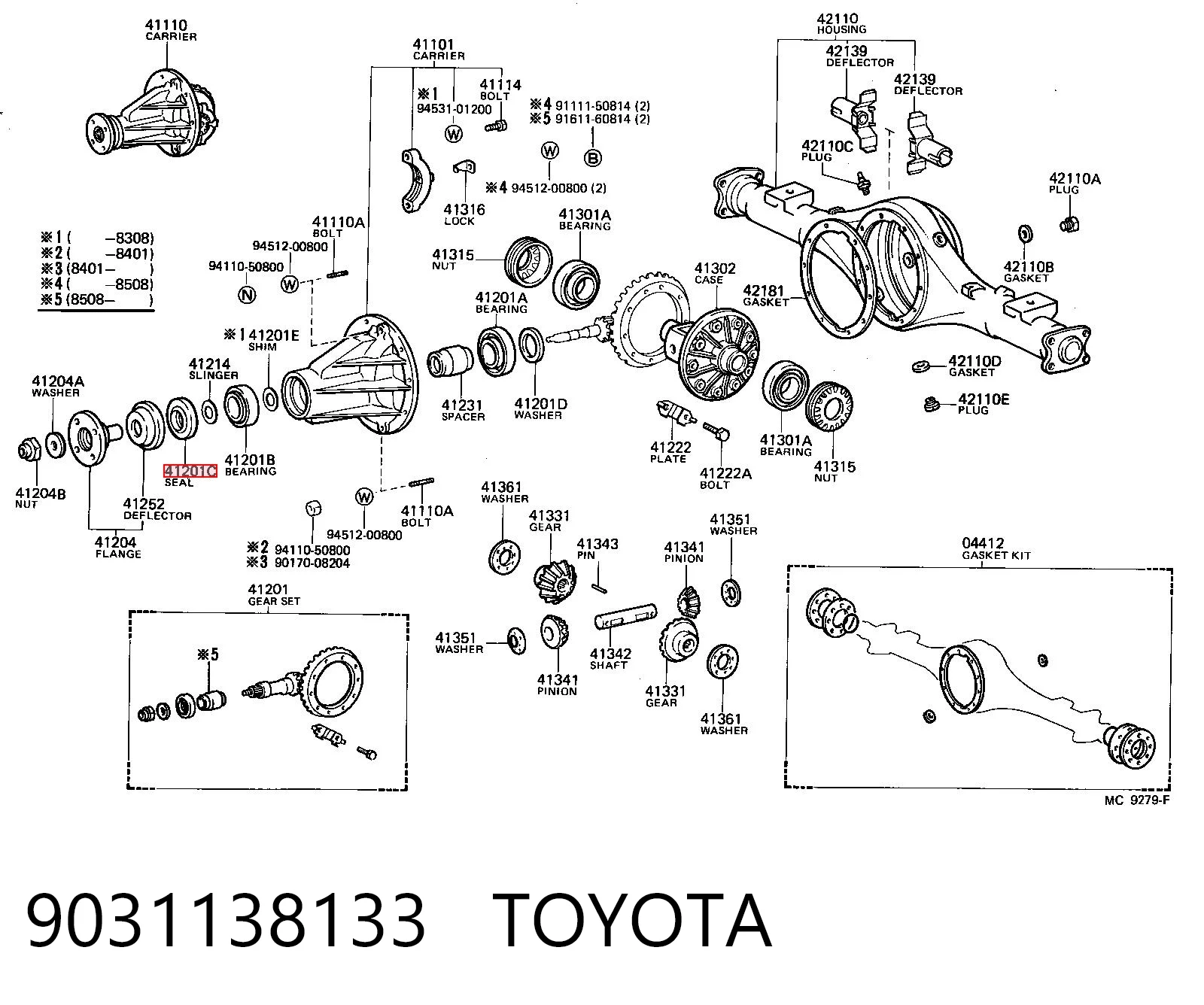 Сальник хвостовика T1067 Musashi