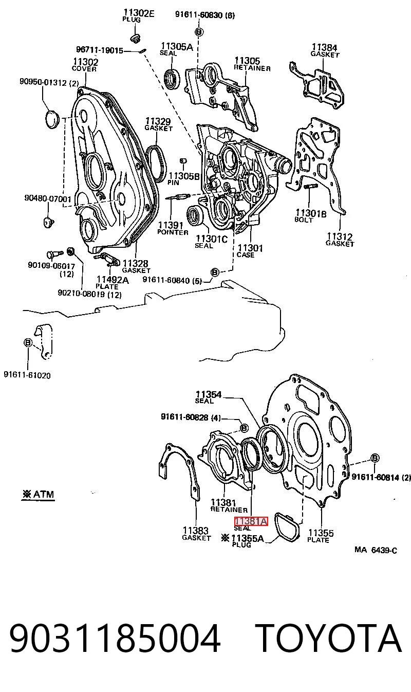 Сальник колінвала двигуна, задній Mercedes A0089973347 ціна, від 6.33 USD