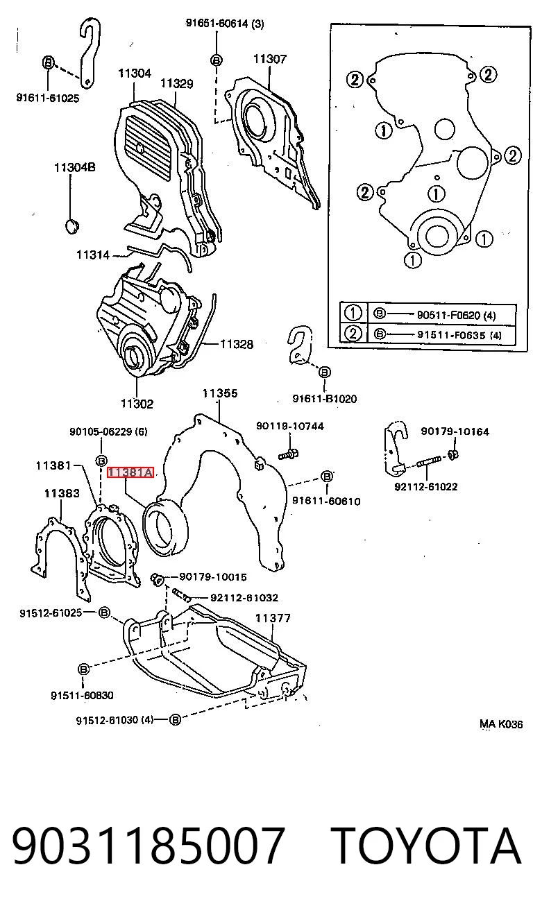 Купити A0089973347 Mercedes Сальник колінвала задній