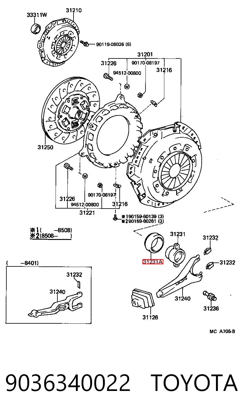 RCT356SA9AM Koyo Підшипник ковзання зчеплення