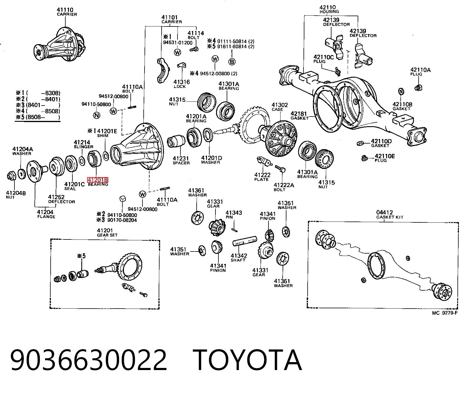 Підшипник проміжного вала КПП 8944720990 Honda