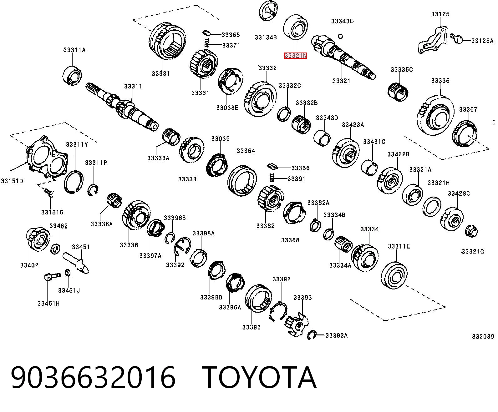 9036632016 Toyota