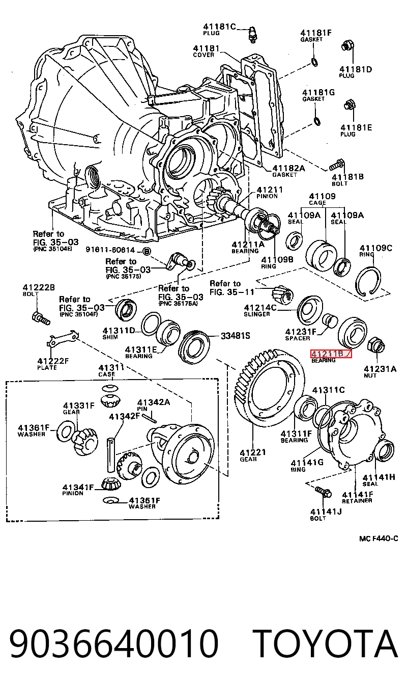 408451 Peugeot/Citroen Підшипник ступиці задньої