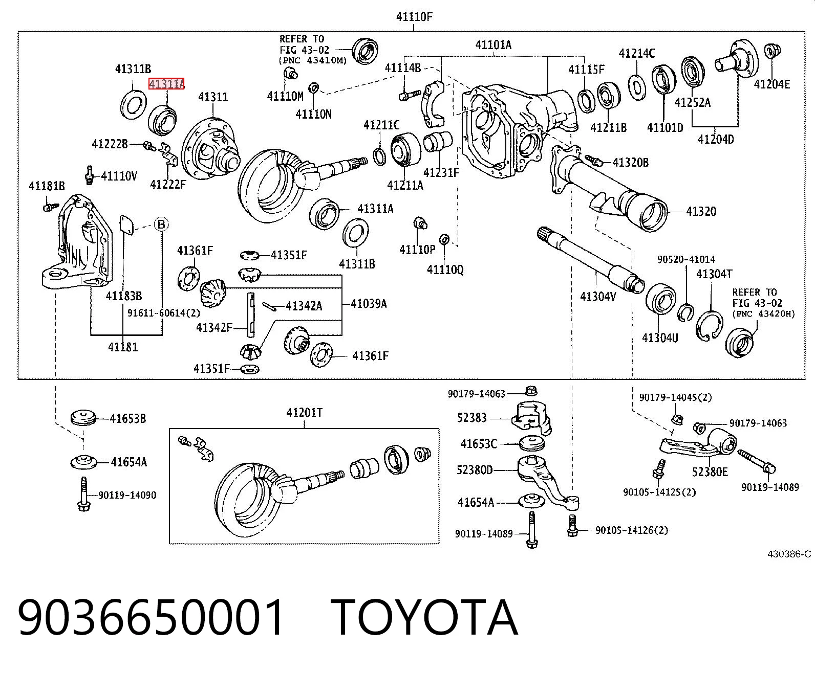 TR1008021 Koyo Підшипник півосі заднього моста