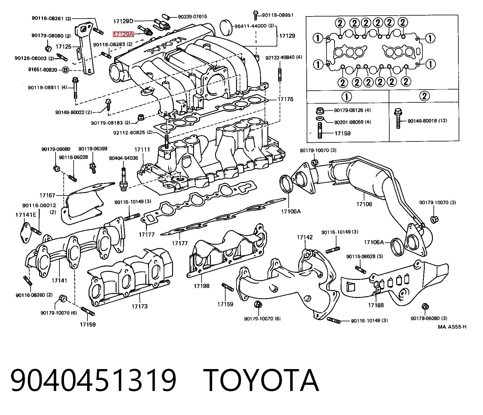 9040451319 Toyota 