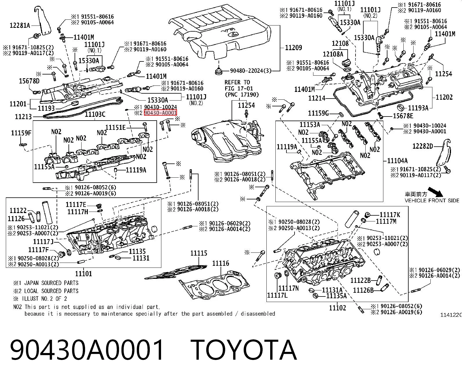 90430A0001 Toyota Прокладка кришки клапанної 