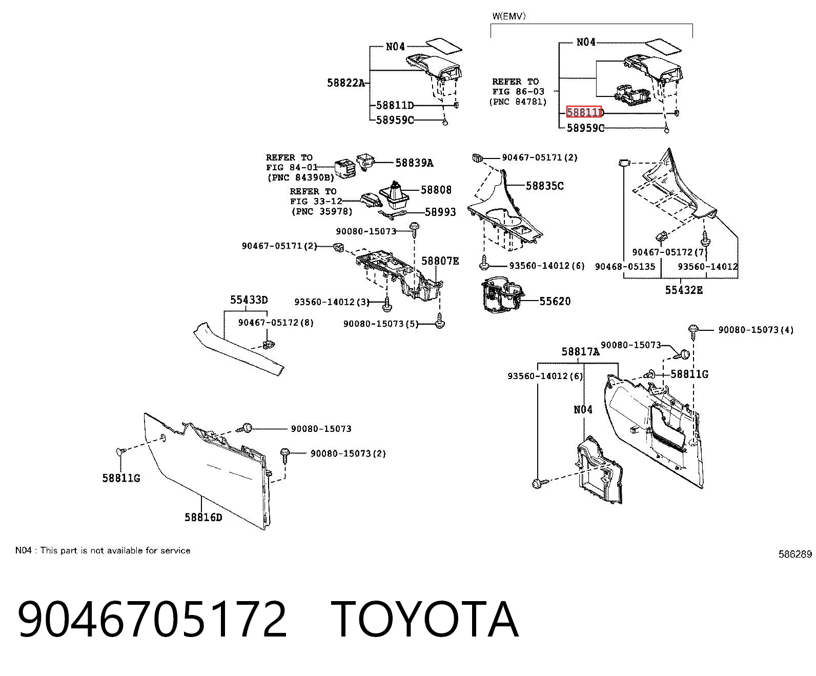 9046705172 Toyota 