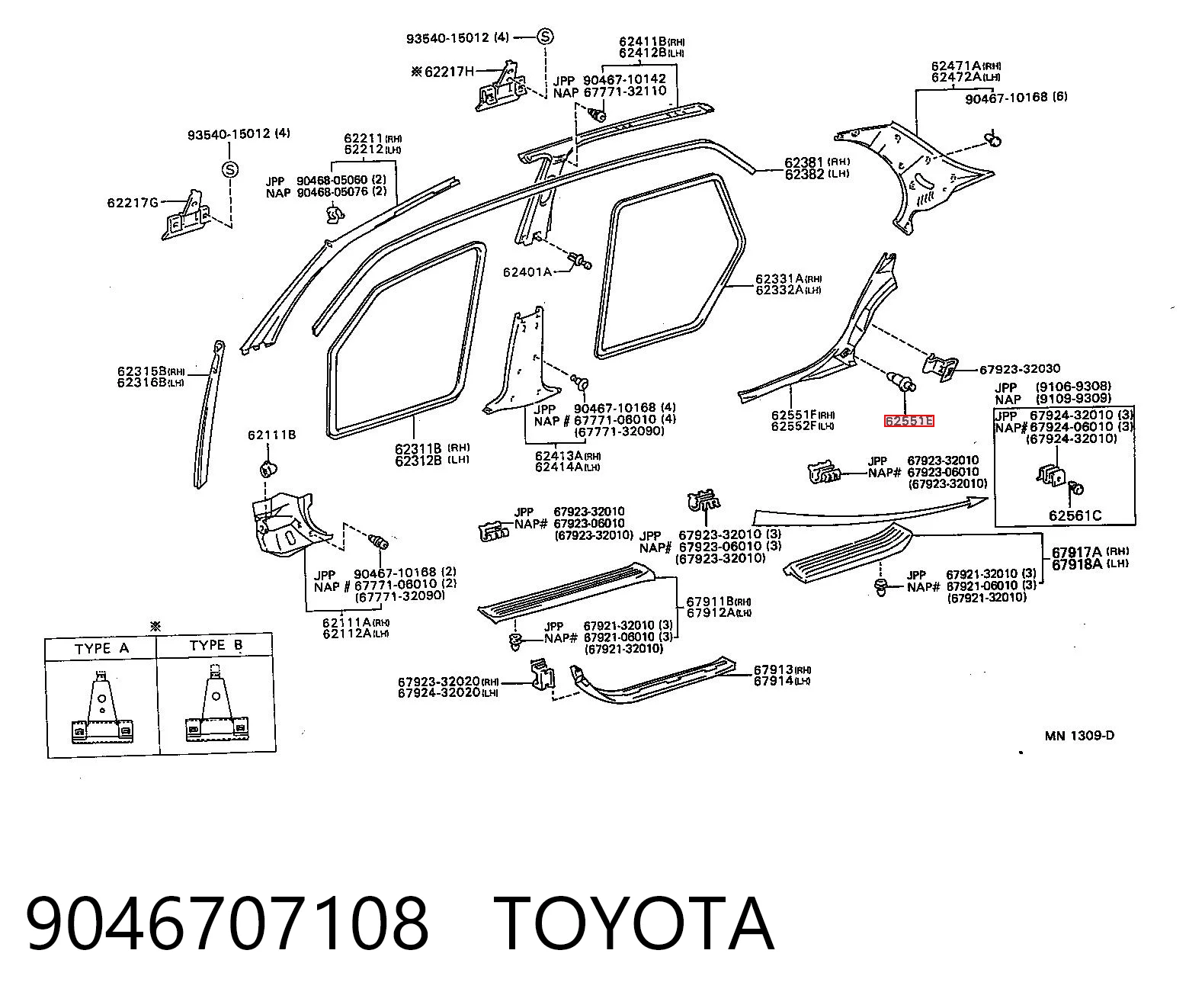 9046707108 Toyota 