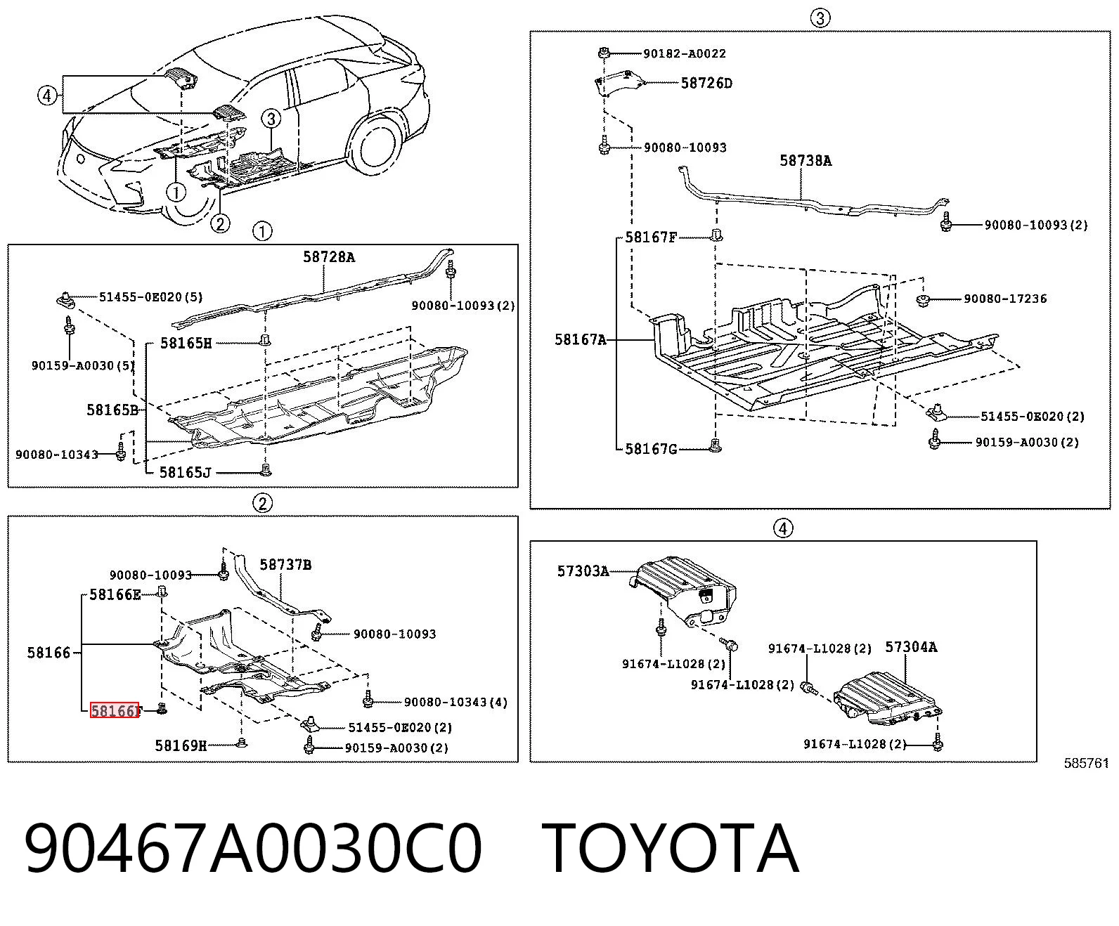 90467A0030C0 Toyota 