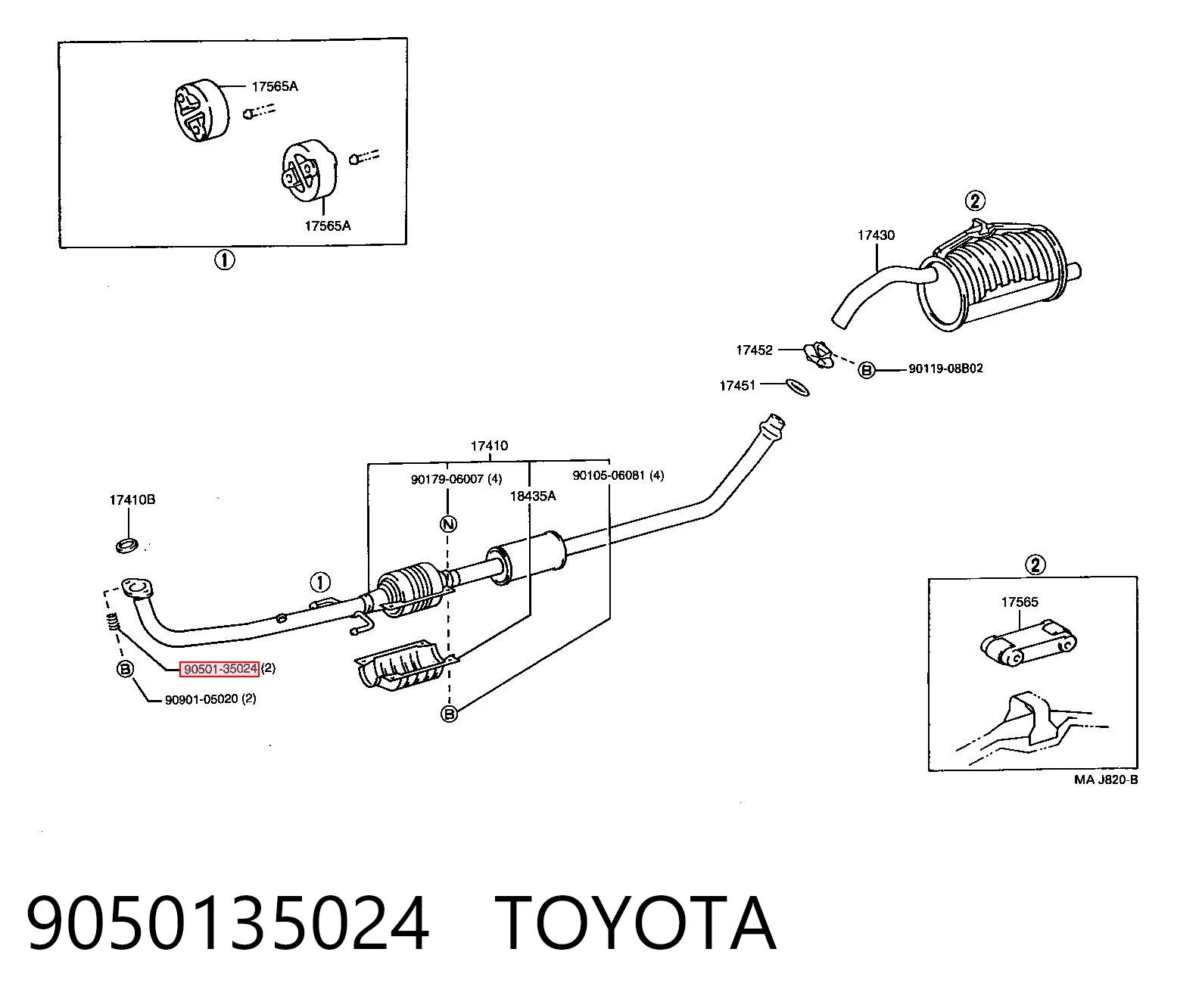 Пружина болта кріплення колектора Lada 8200235963 ціна, від 2.38 USD