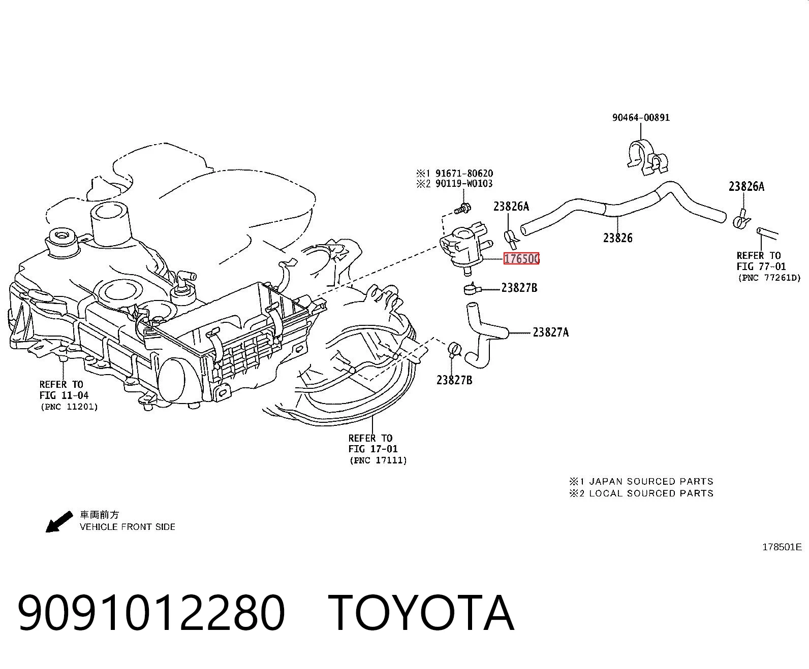 9091012280 Toyota 
