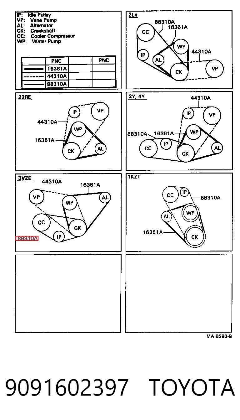 Купити G6B215908 Mazda Ремінь генератора