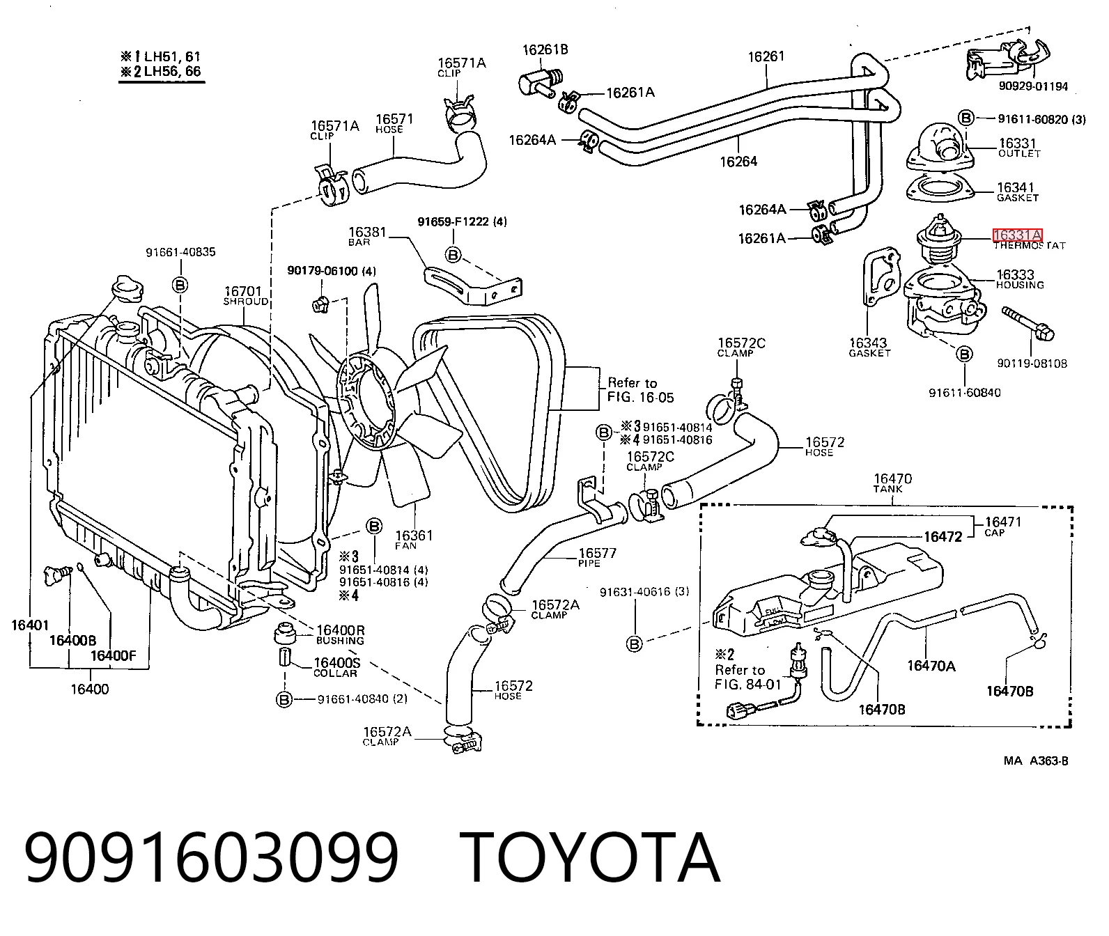 9091603099 Toyota Авто термостат