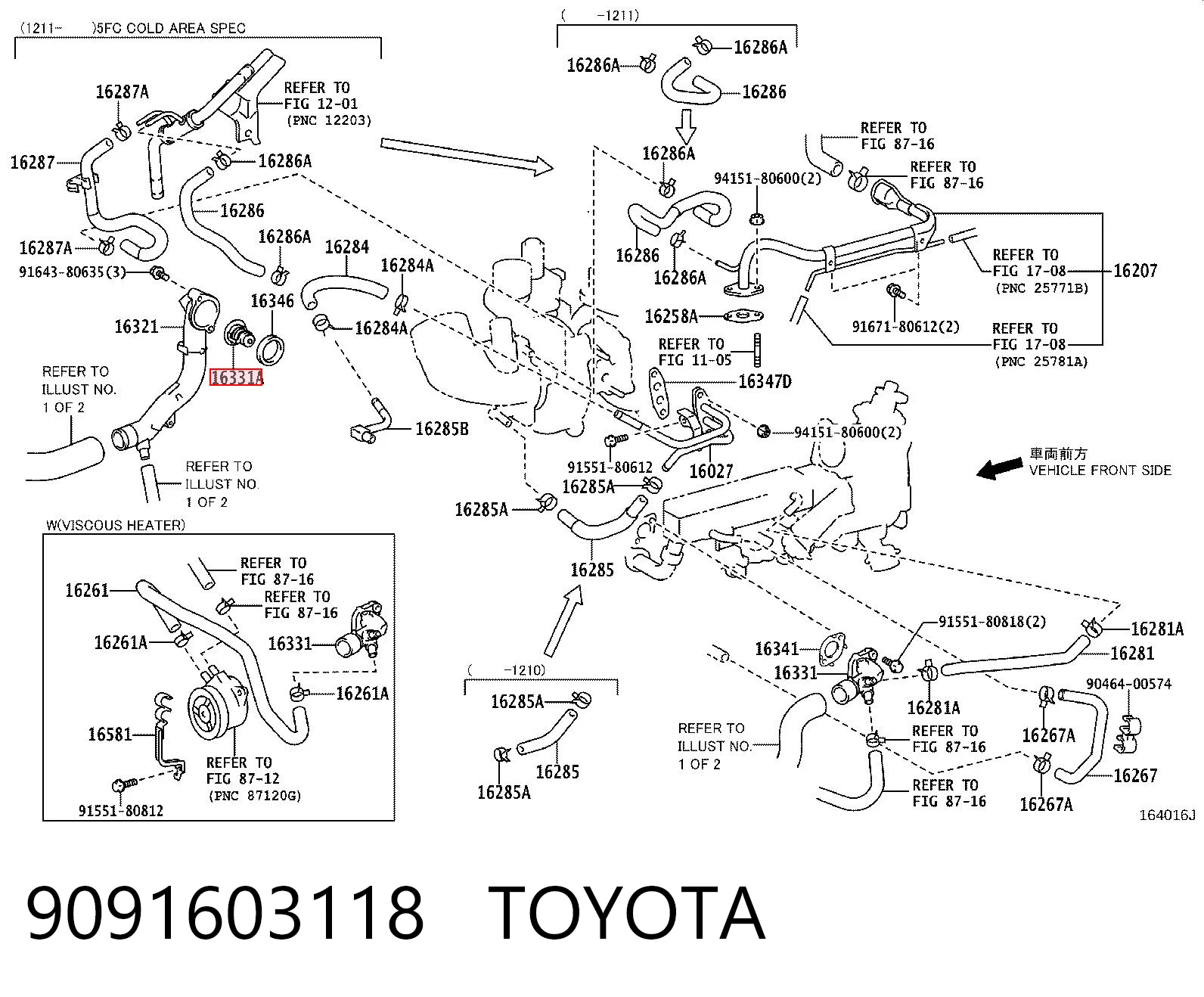 9091603118 Toyota Авто термостат