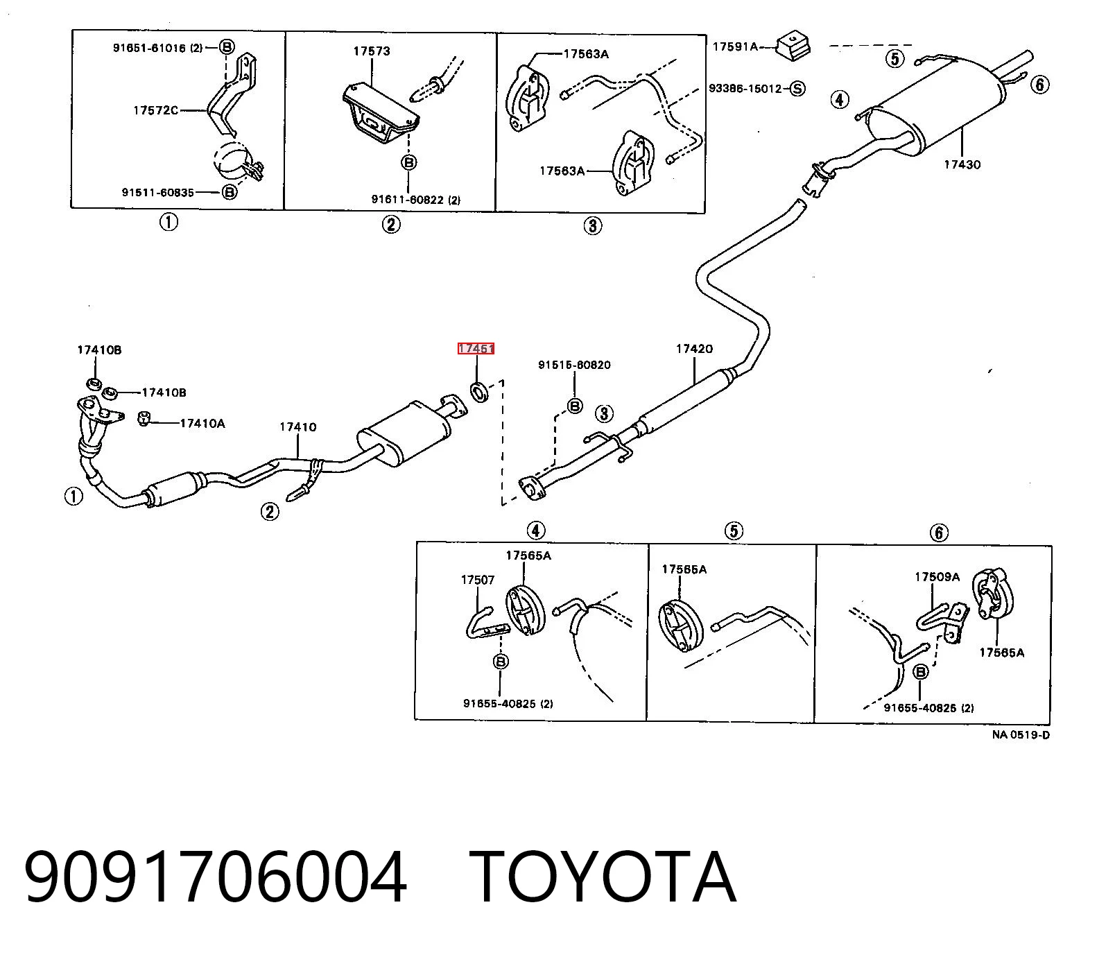 Прокладка прийомної труби глушника Stone JB12801 ціна, від 1.45 USD