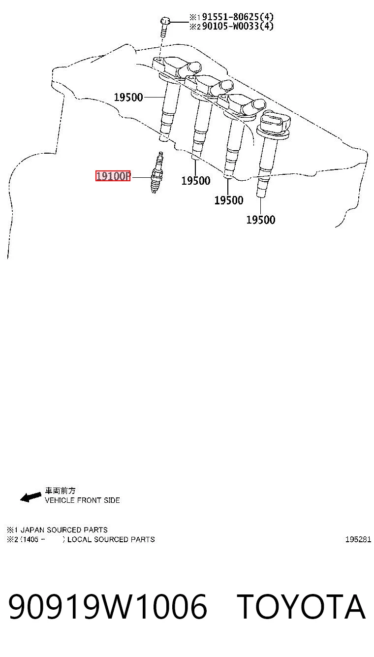 90919W1006 Toyota