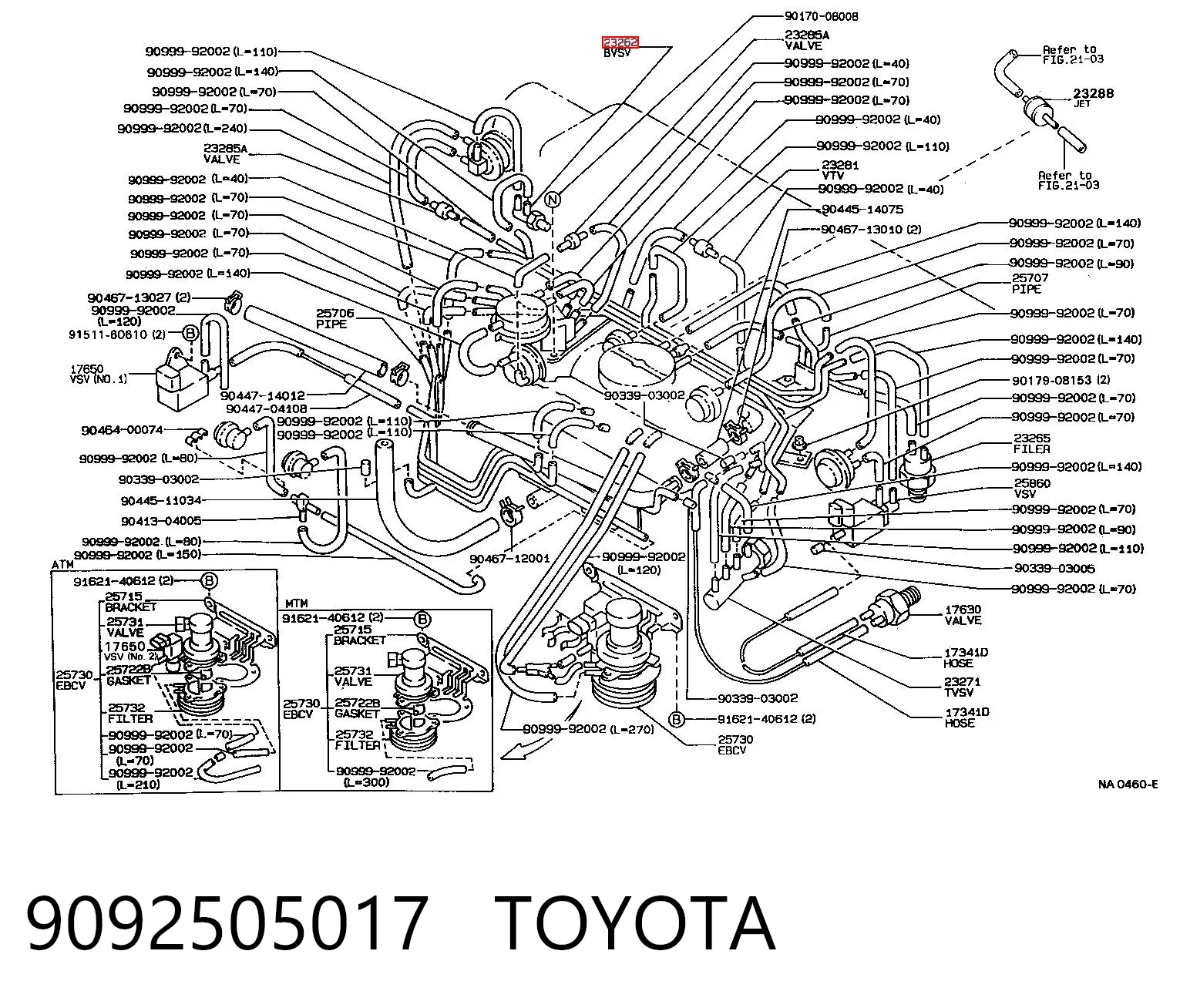 9092505017 Toyota