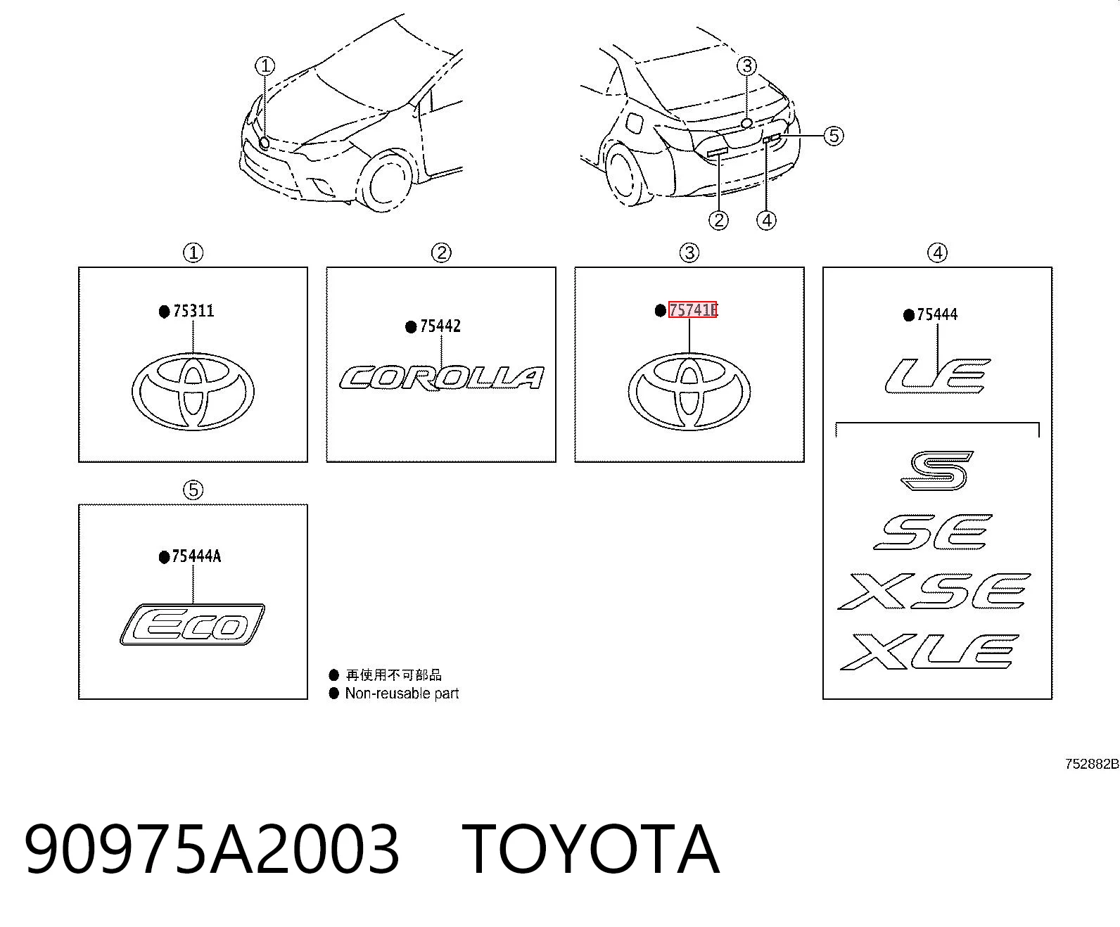 90975A2003 Toyota 