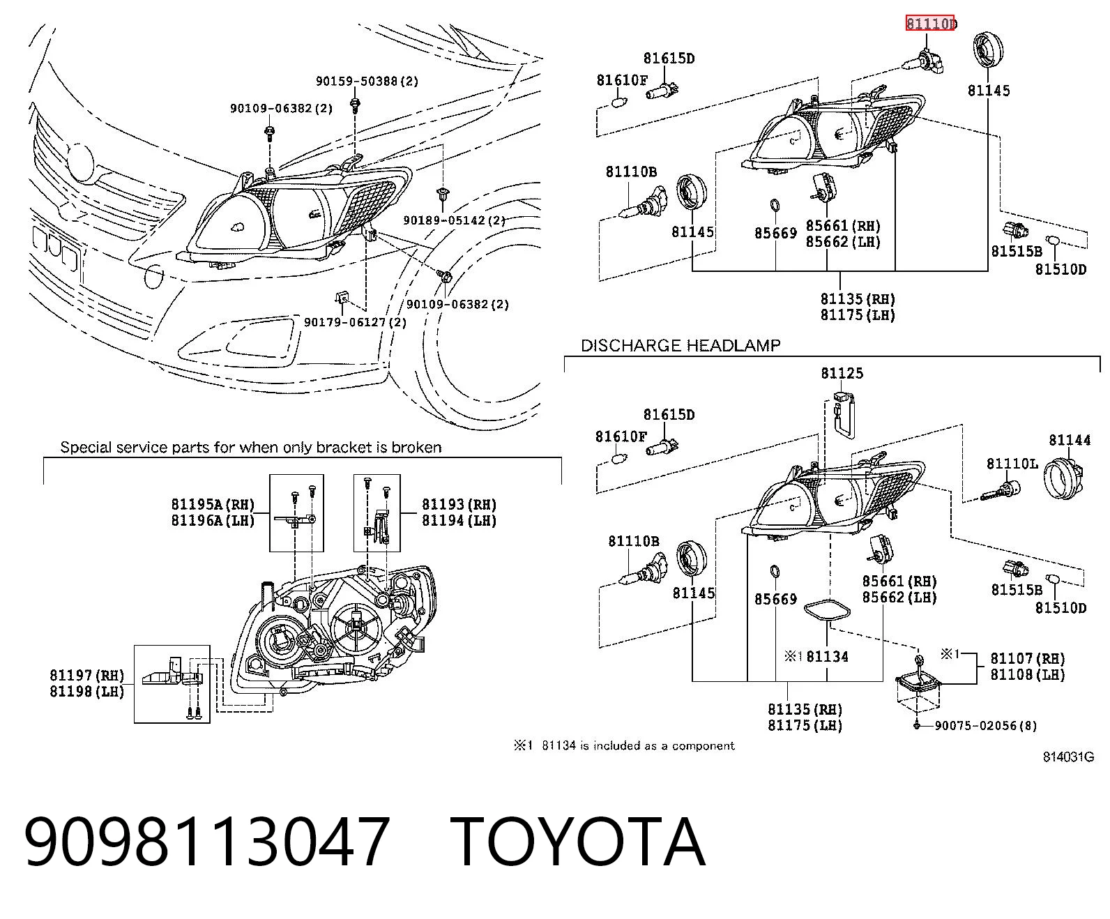 Протитуманні лампи на Toyota Camry IV V20