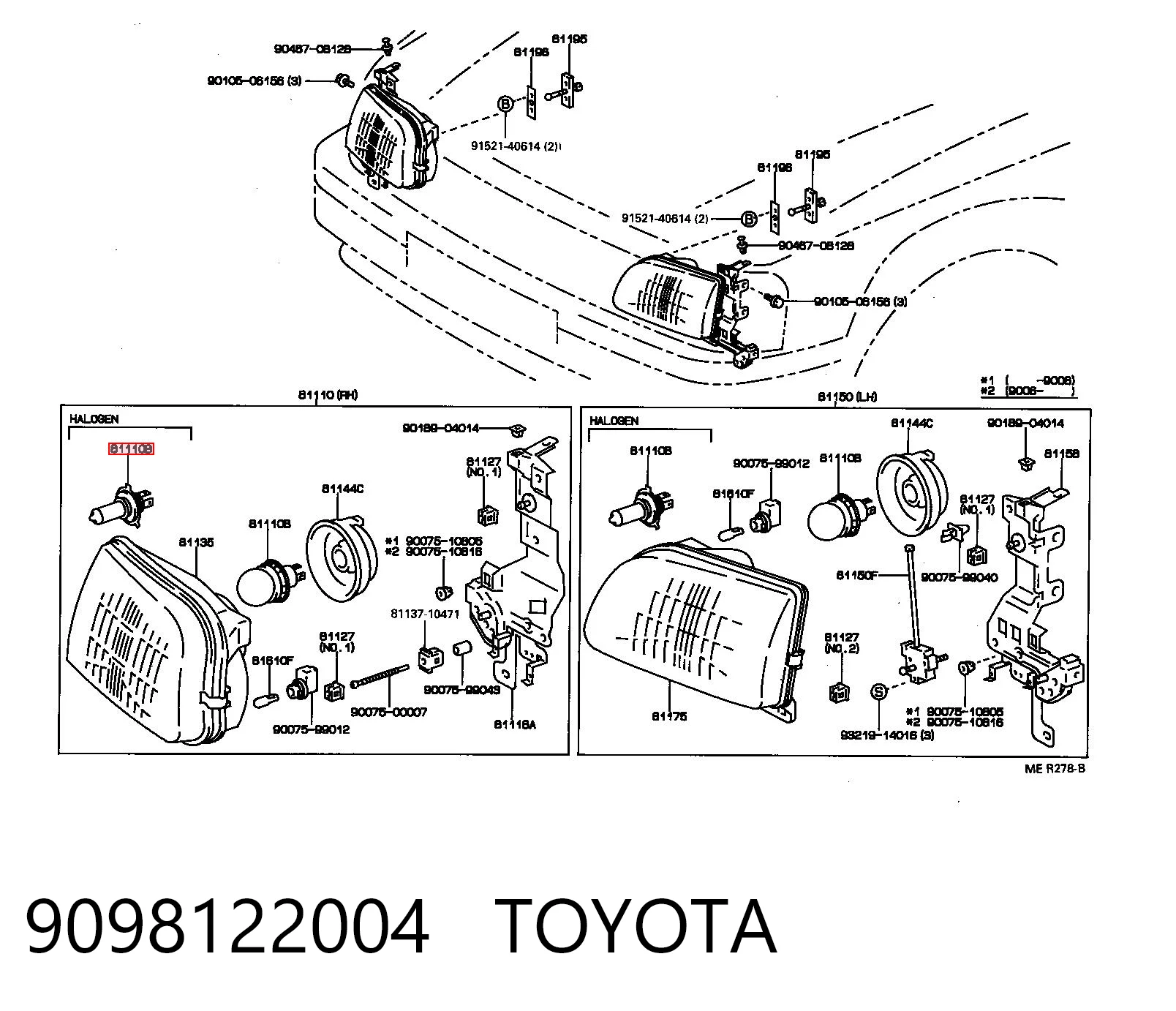 Протитуманні лампи на Toyota Corolla  