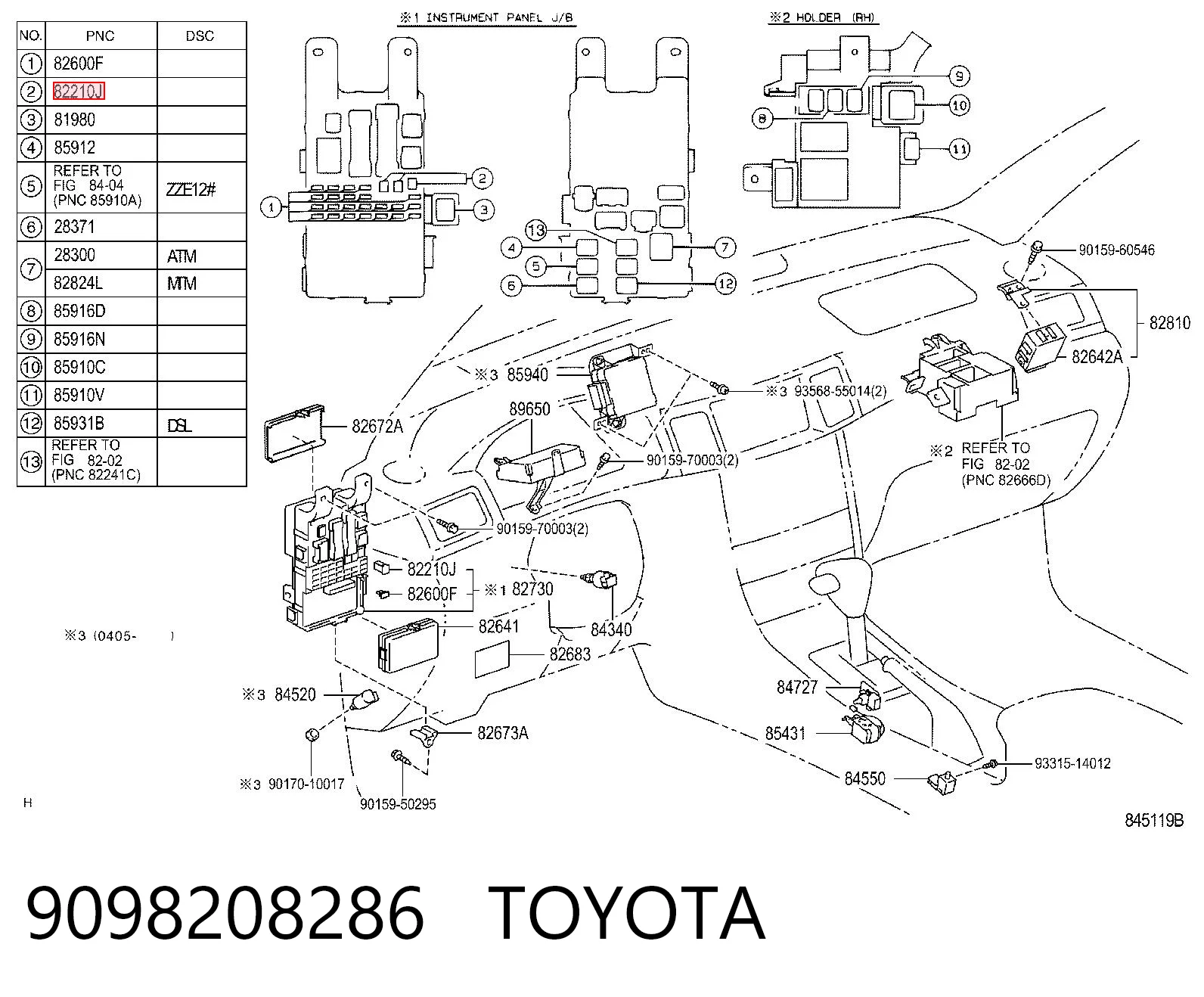 9098208286 Toyota Запобіжник