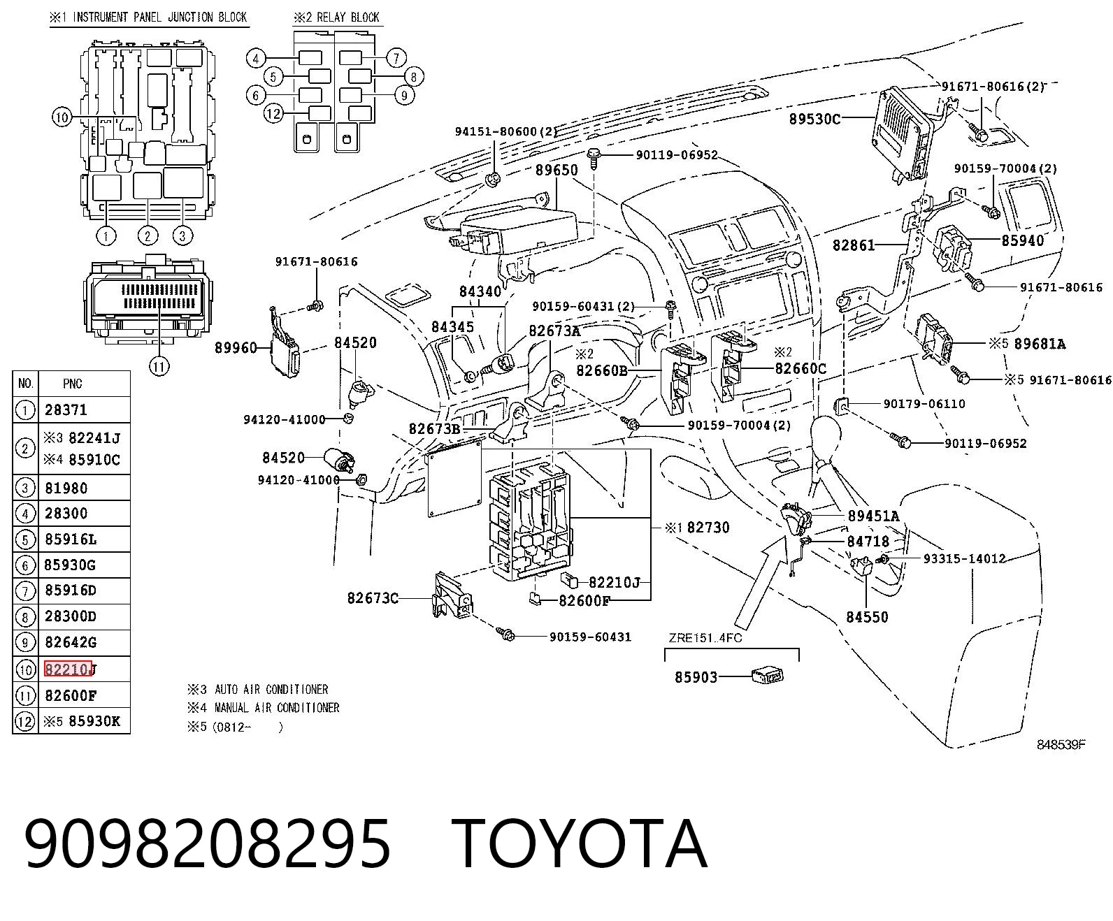 9098208295 Toyota Запобіжник