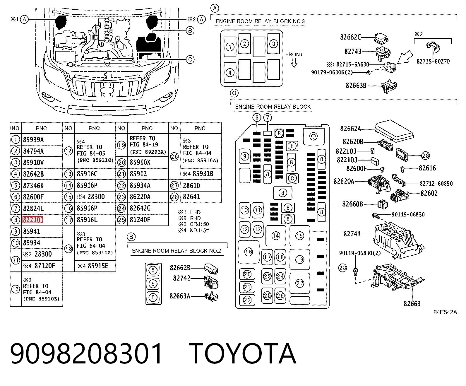 9098208301 Toyota 