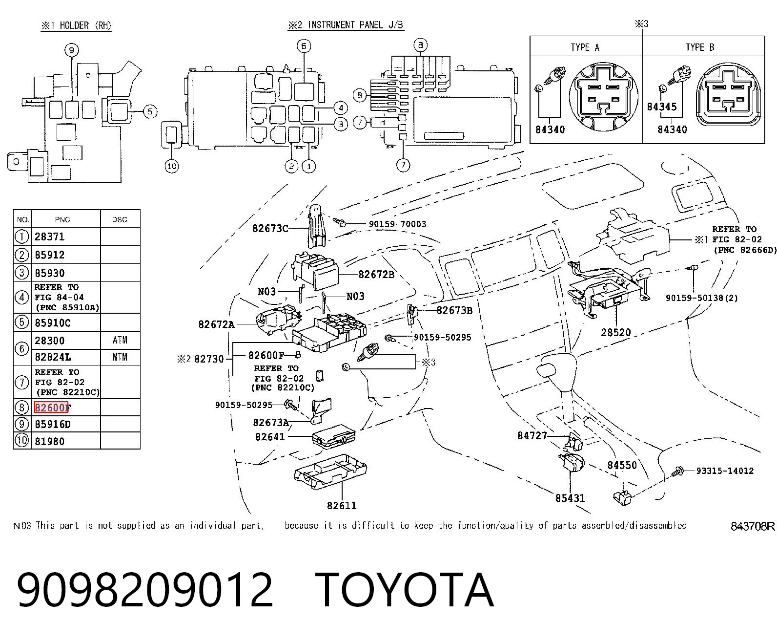 9098209012 Toyota