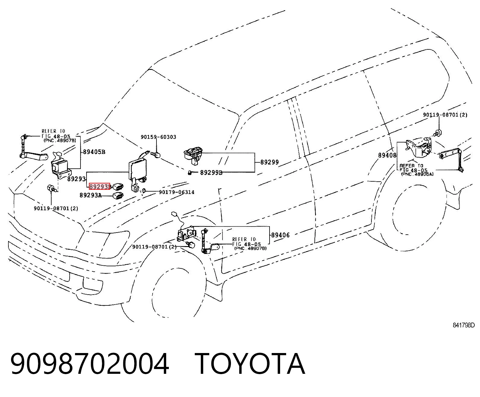 9098702004 Toyota Реле протитуманної фари