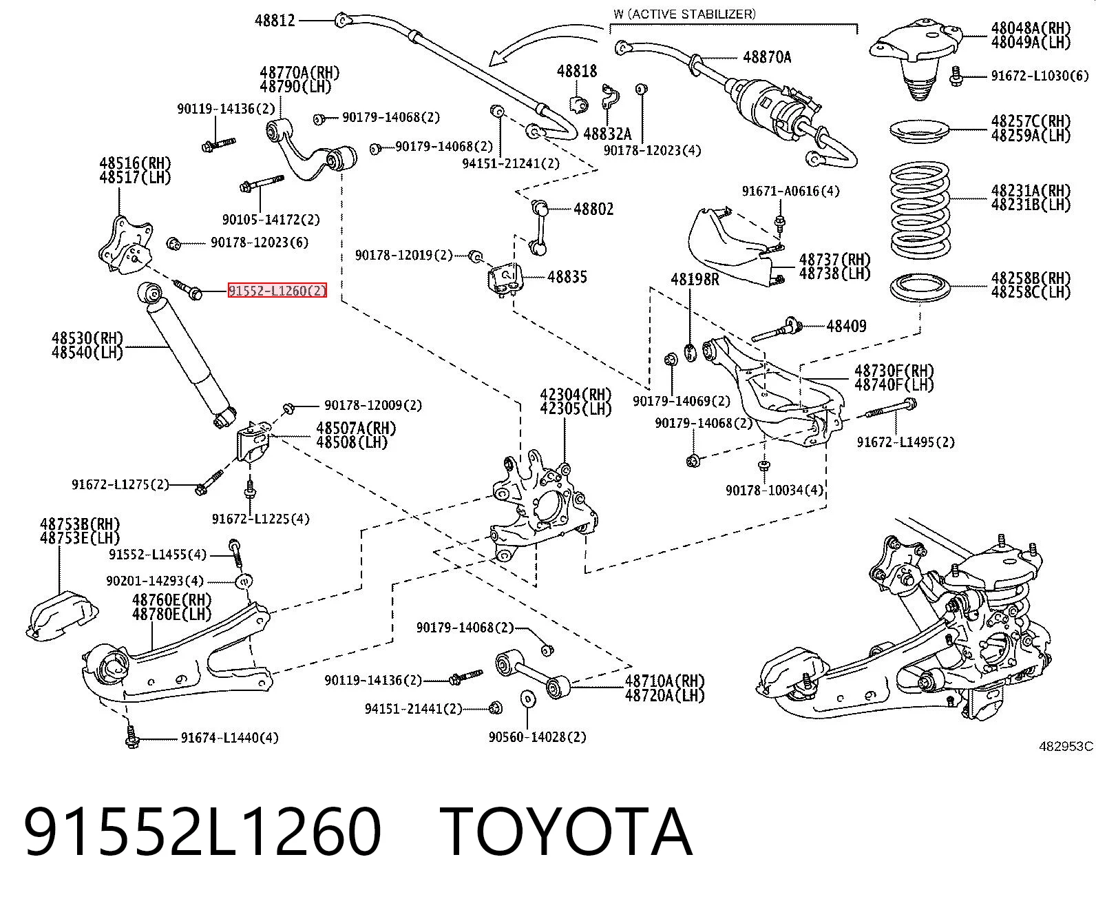 91552L1260 Toyota