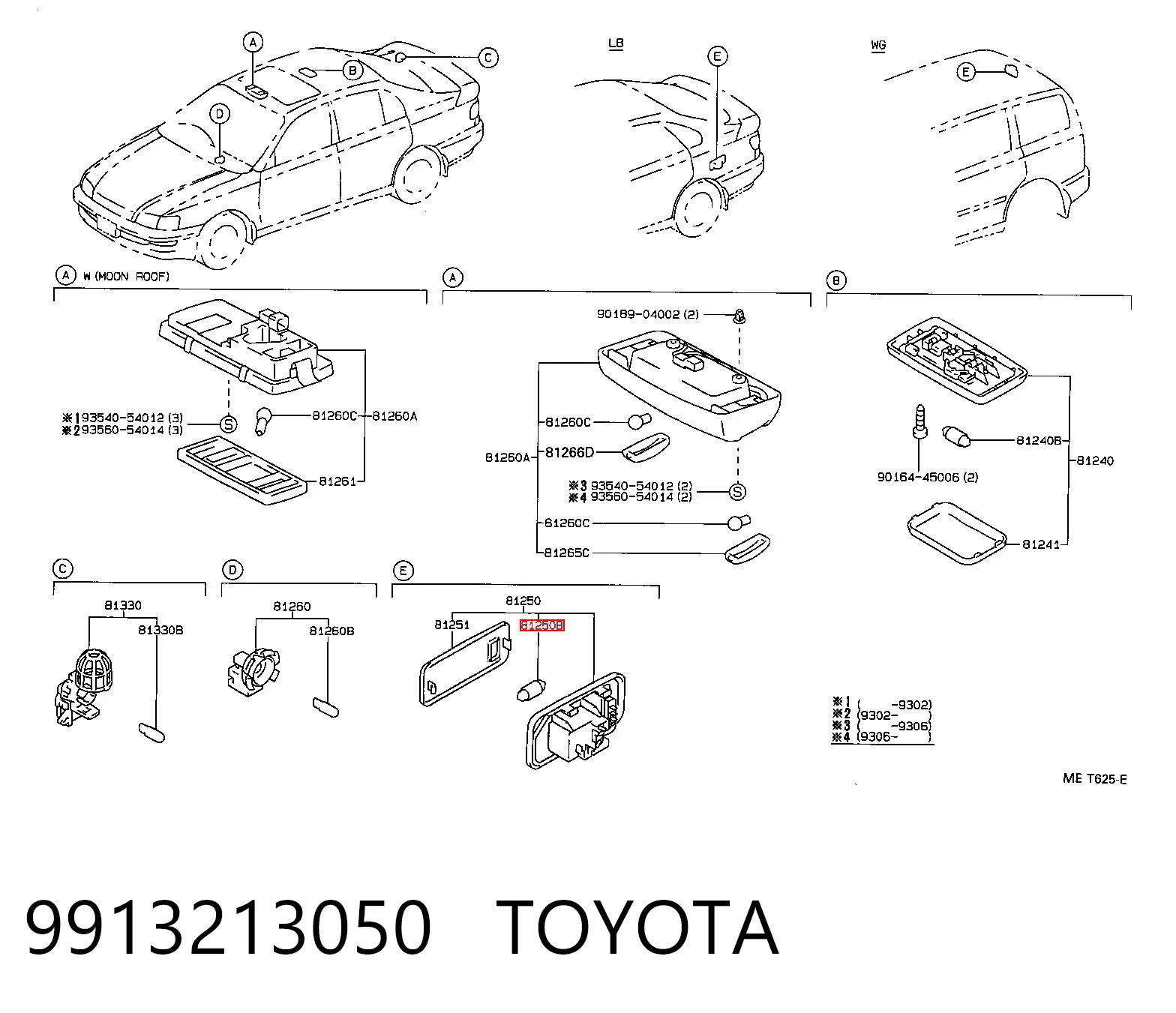 9913213050 Toyota