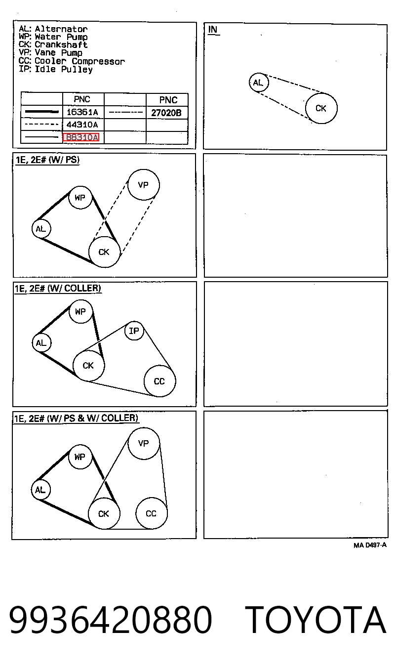 9936420880 Toyota