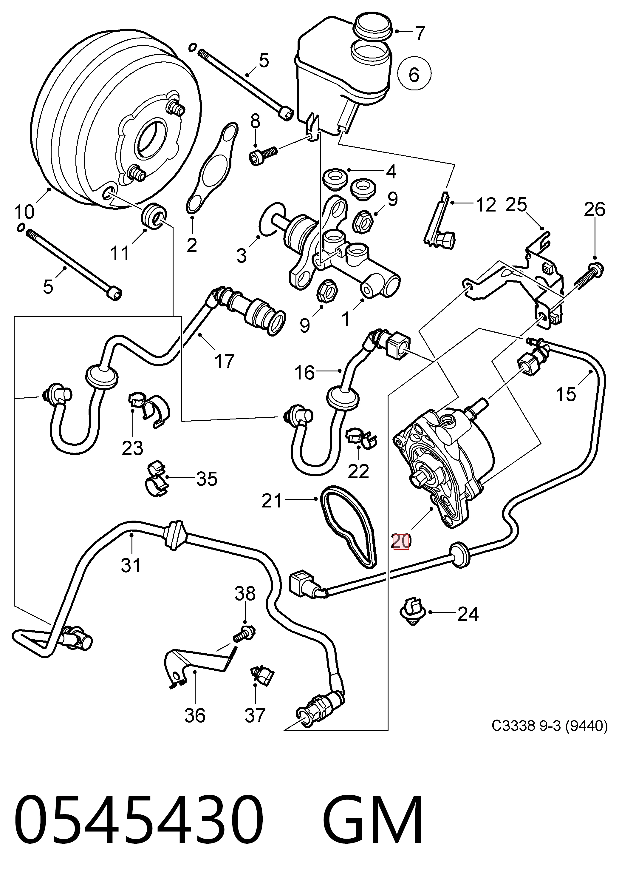 Насос вакуумний Chrysler 55221325