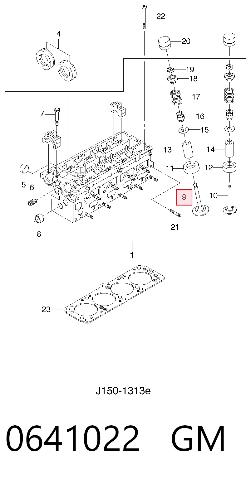 Клапан впускний PDAE009 AMP/Paradowscy