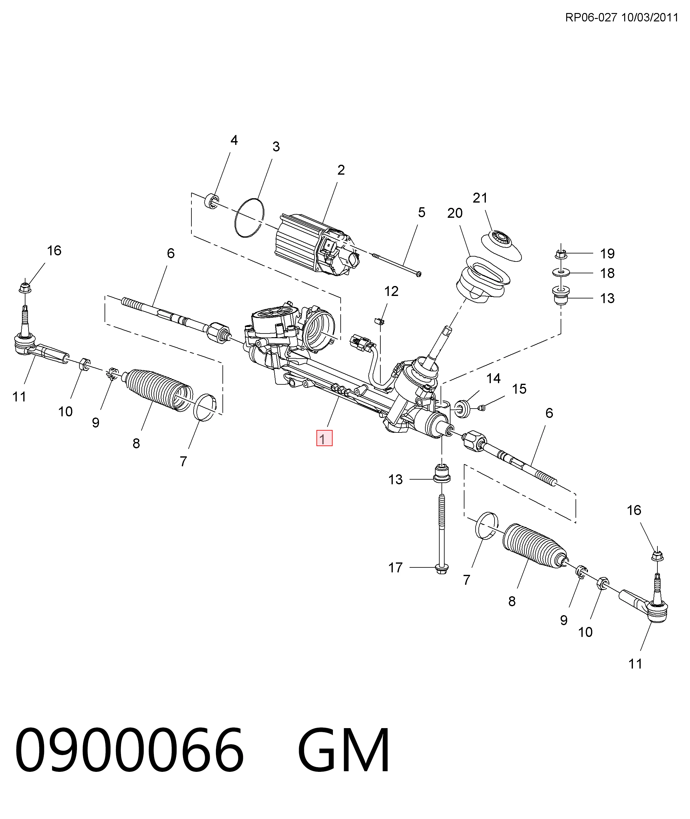 E4100 Motorherz Рейковий рульовий механізм