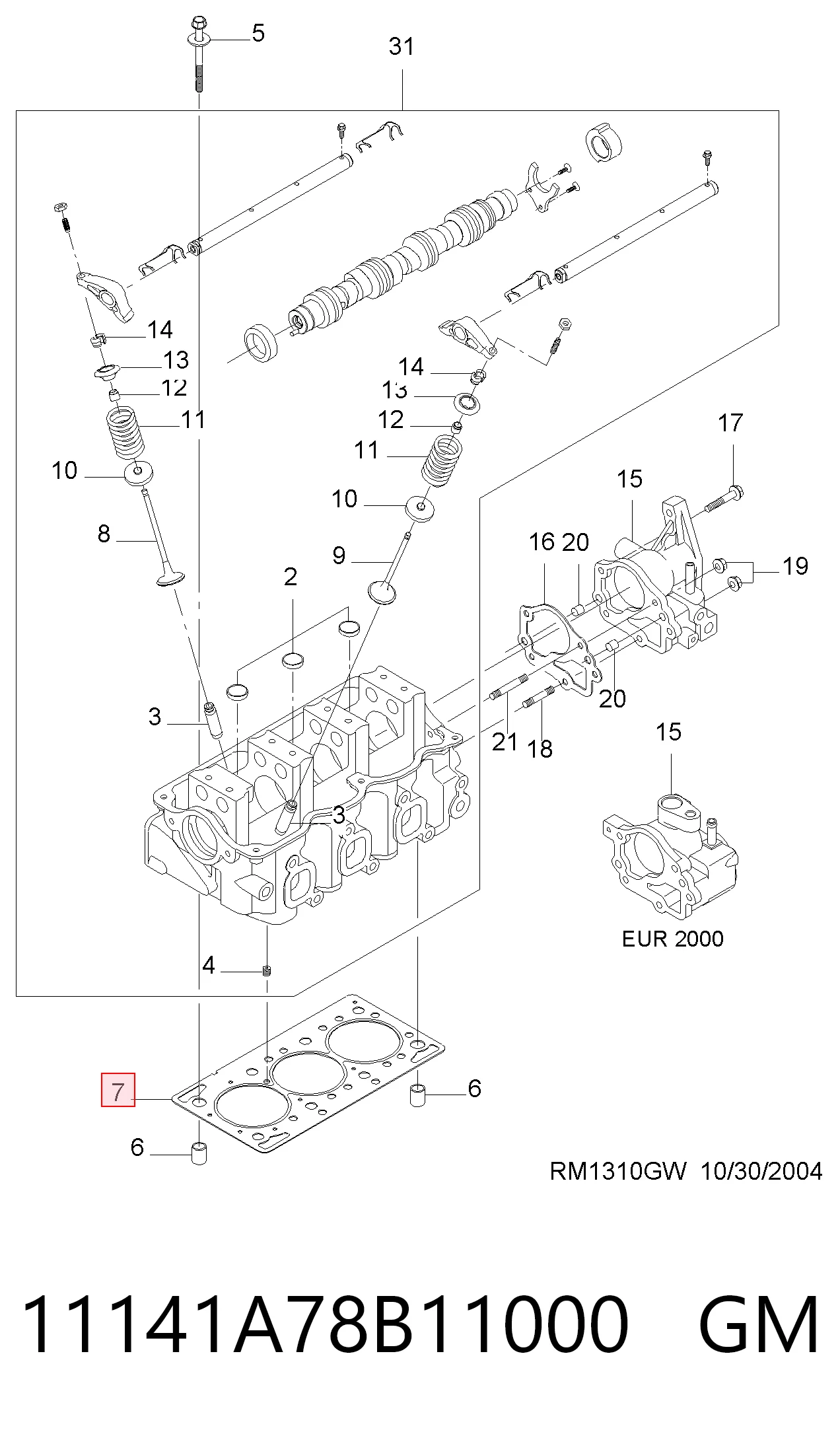 Прокладка ГБЦ Chevrolet Spark (Matiz) хетчбек (M200, M250) (2005 - 2010) ціна, від 12.13 USD
