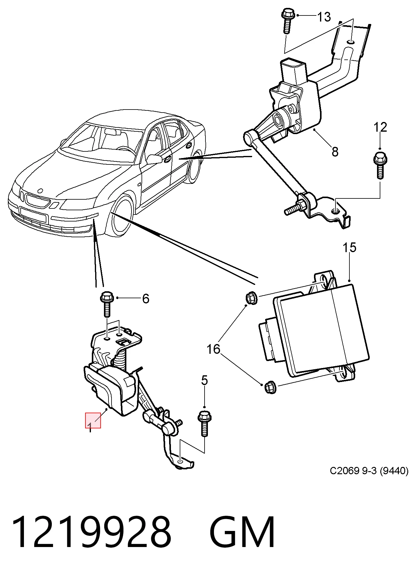 Купити 93187465 Peugeot/Citroen Дріт фари