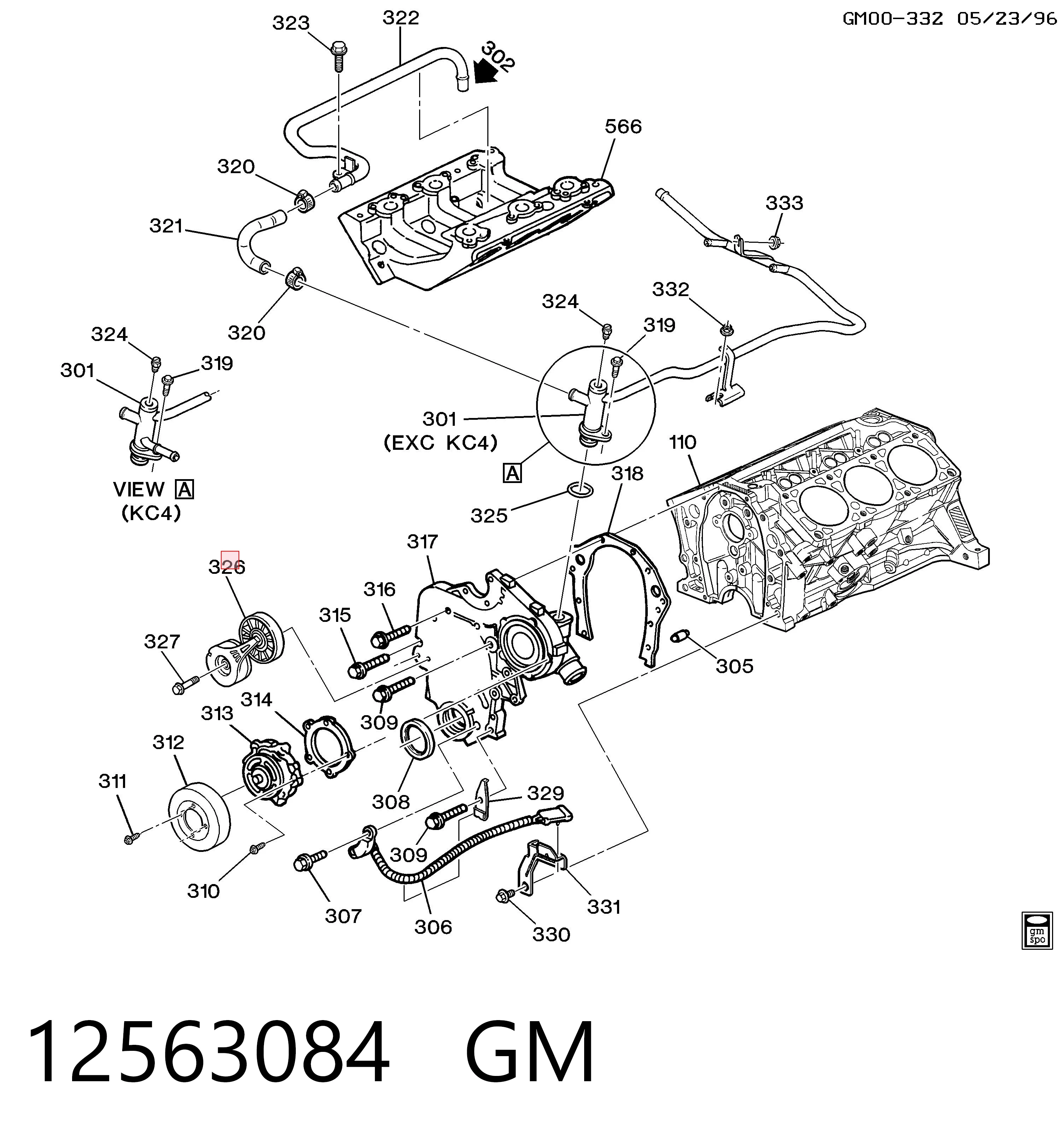 Натягувач приводного ременя Chevrolet Lumina APV