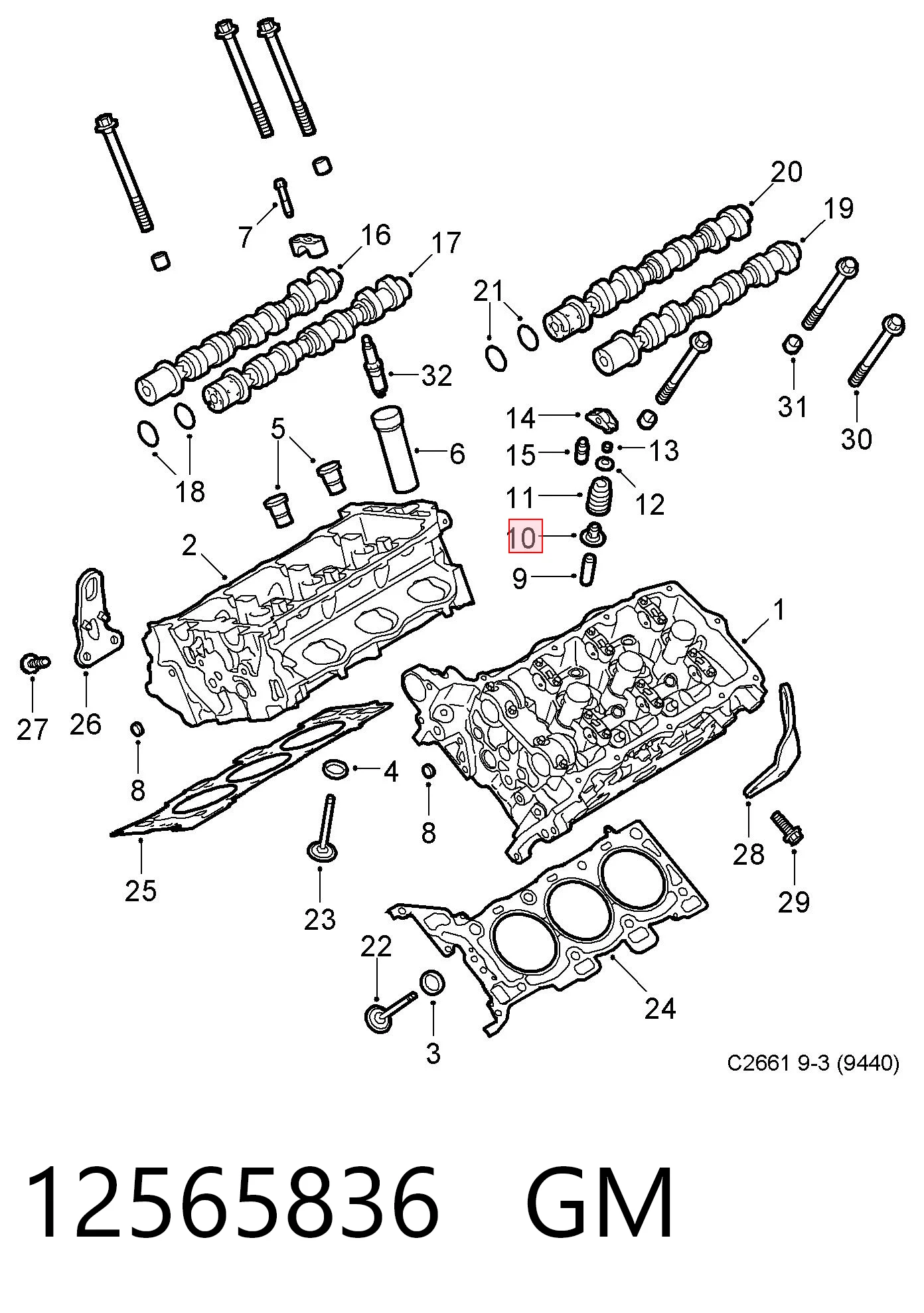 71741072 Fiat/Alfa/Lancia Сальник клапана (Маслос'емниє), впуск/випуск