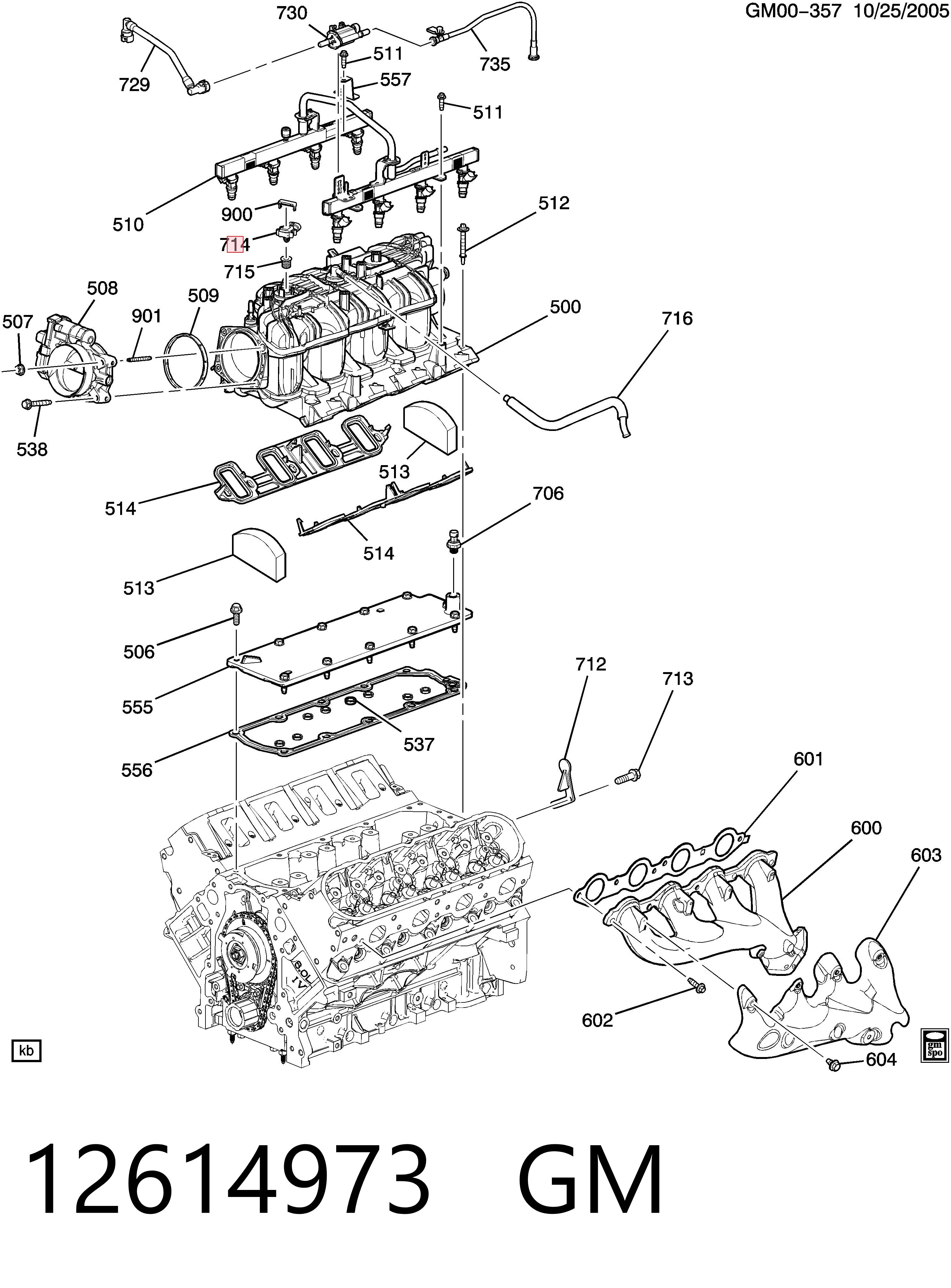 12614973 General Motors Датчик наддува