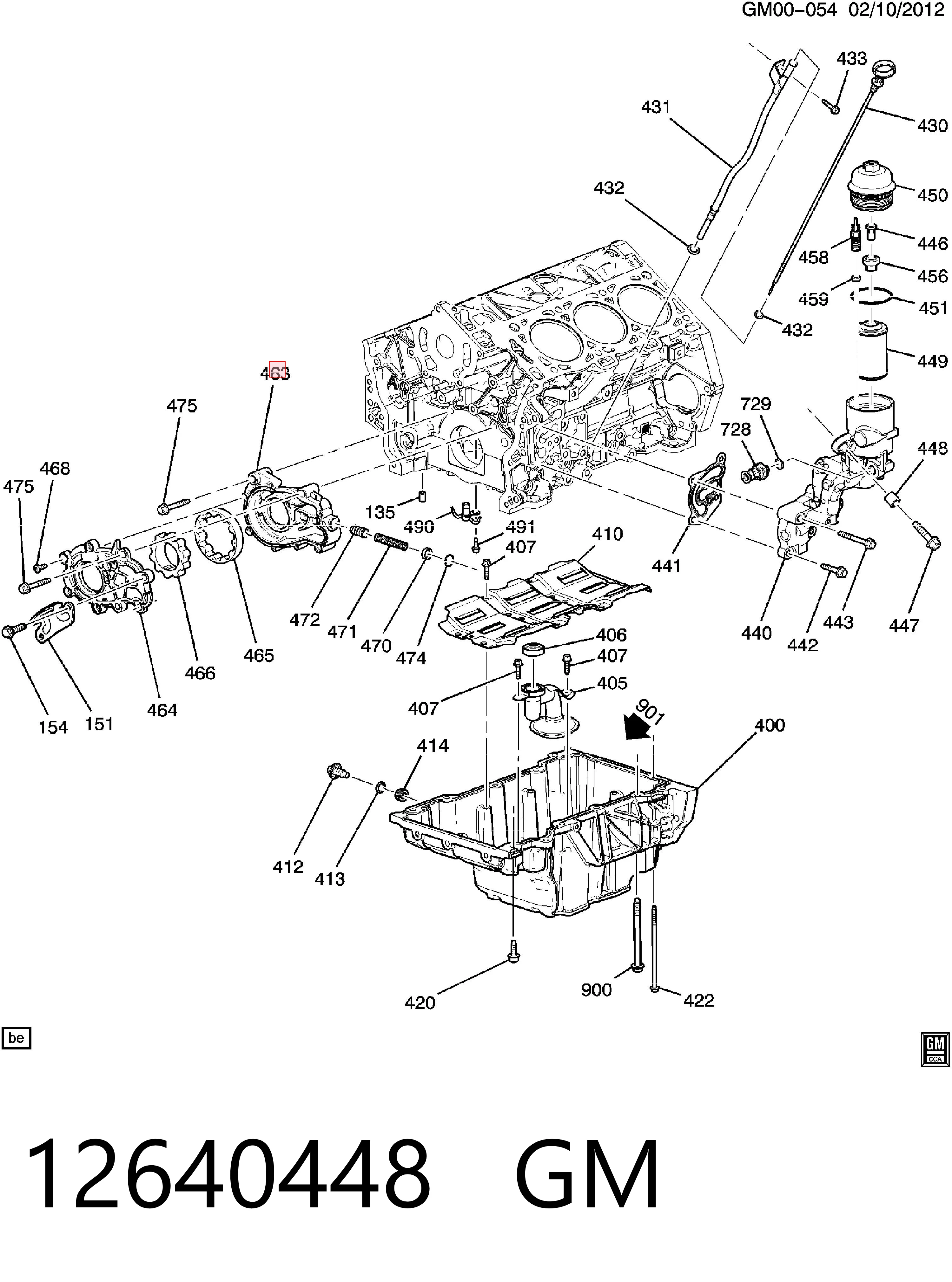 12640448 General Motors Масляний насос двигуна