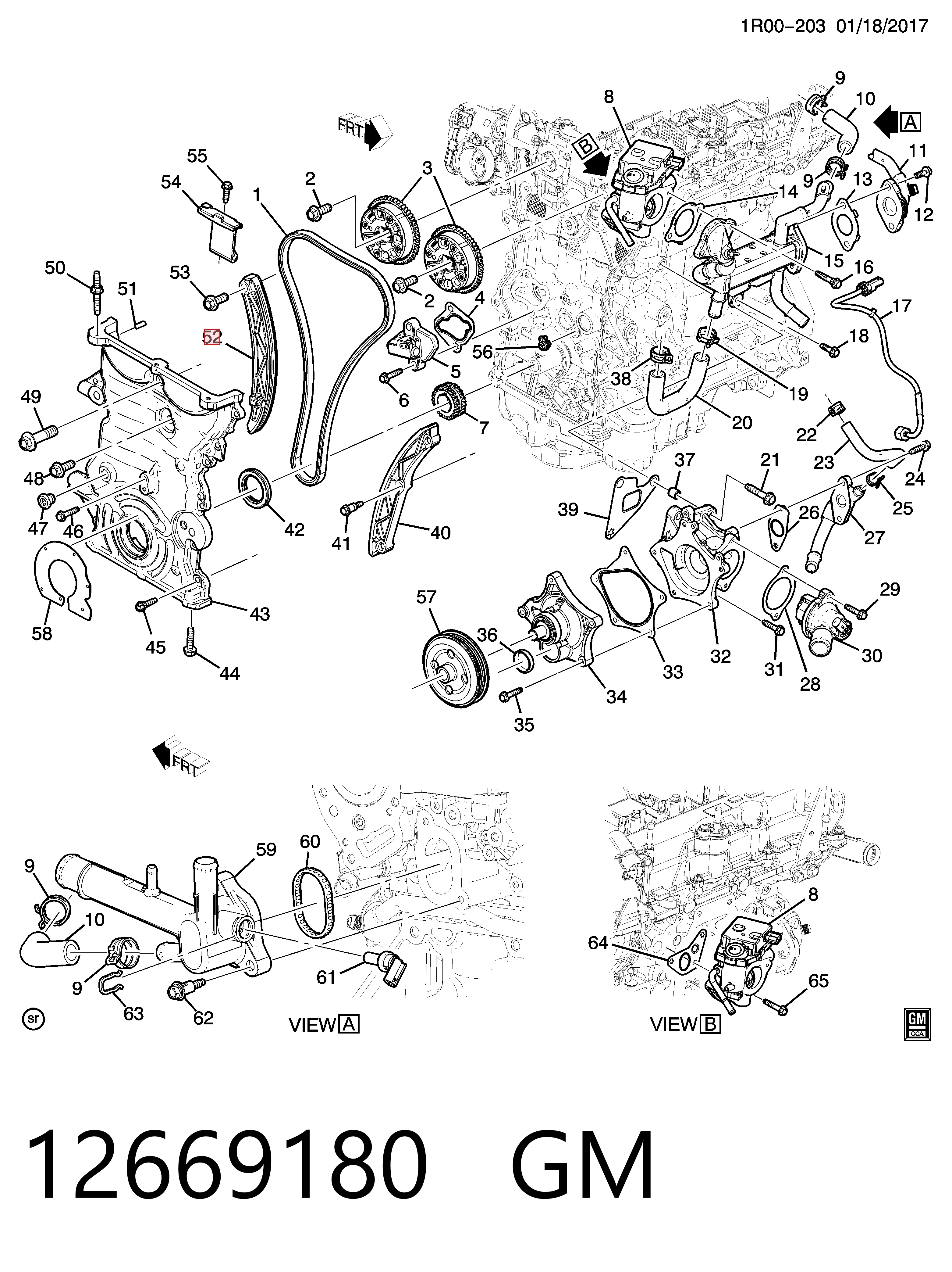 0636502 Opel Заспокоювач ланцюга ГРМ, правий