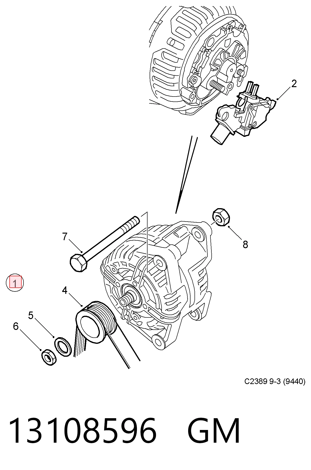 Генератор Peugeot/Citroen 93174497 ціна, від 71.10 USD