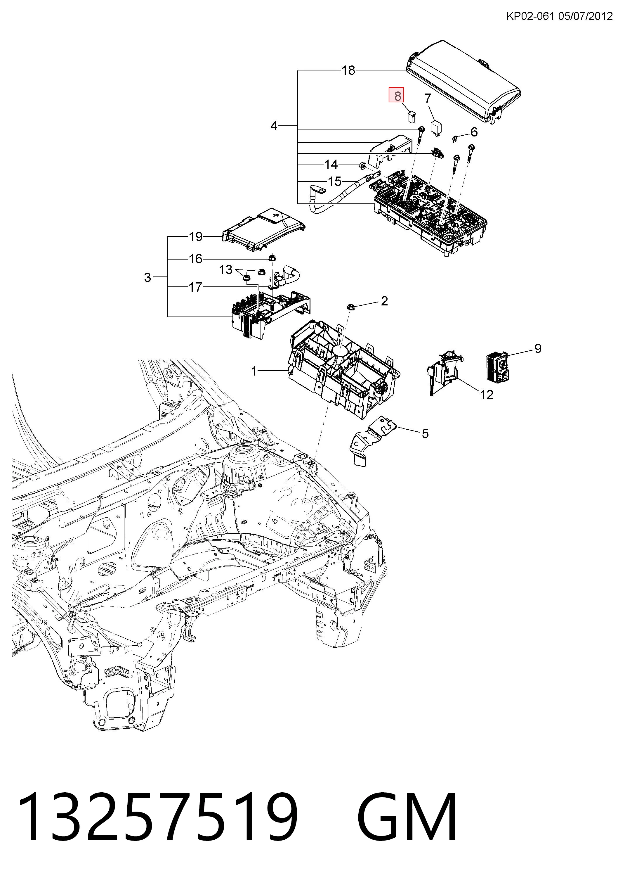 Купити 96377976 Opel Запобіжник