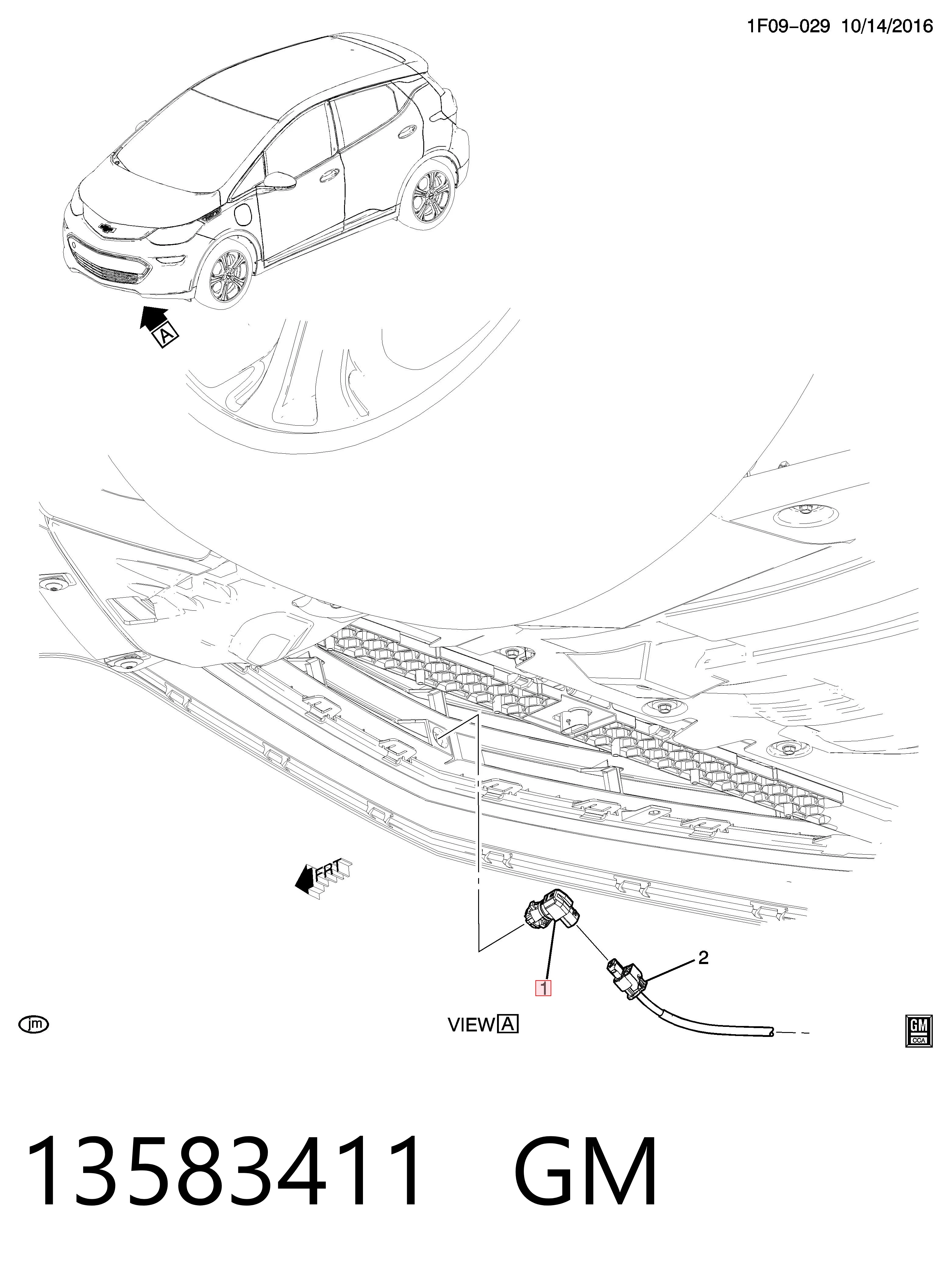 YR00518580 Peugeot/Citroen Датчик температури навколишнього середовища