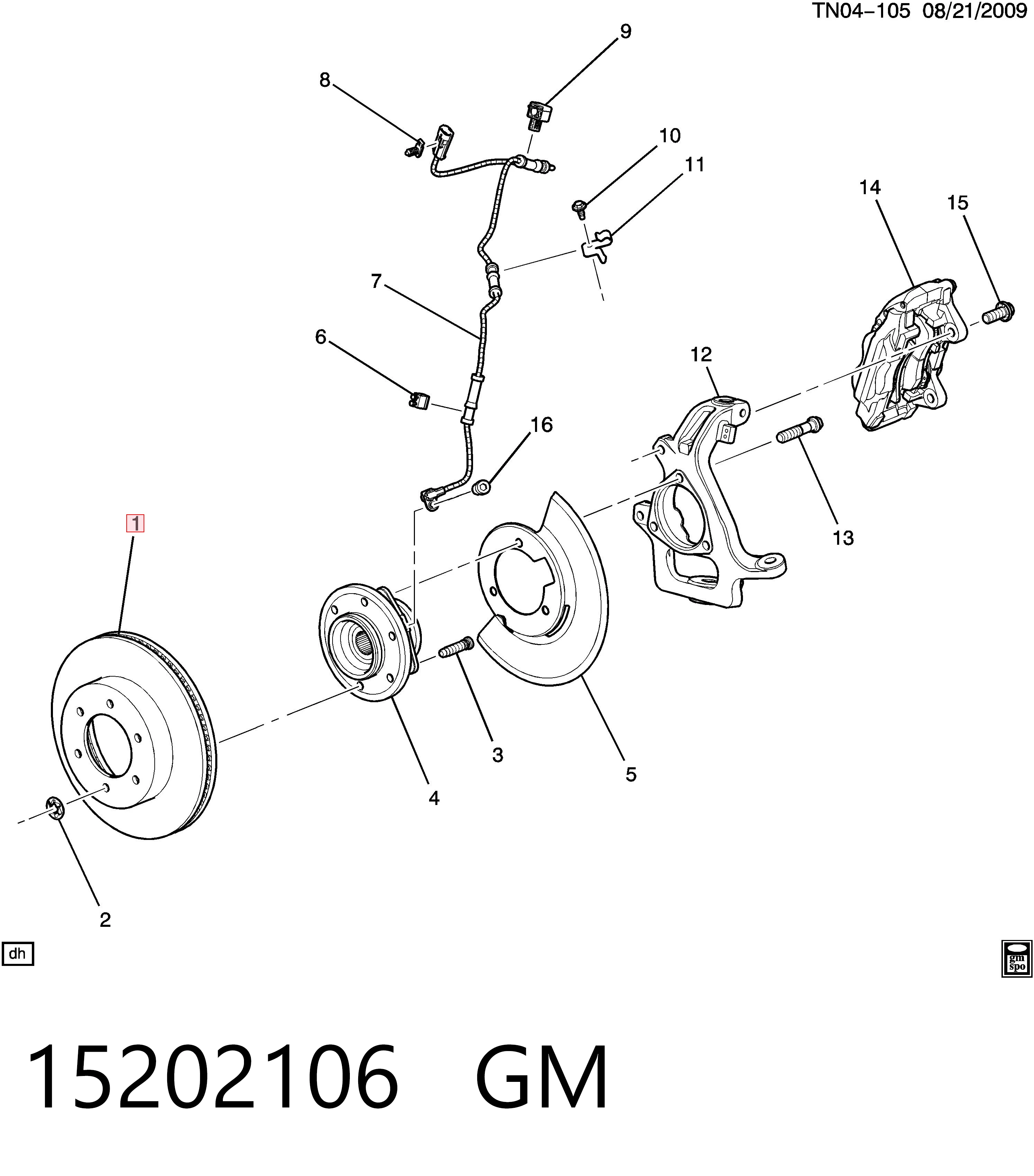 Диск переднього гальма Opel 19157437 ціна, від 65.15 USD