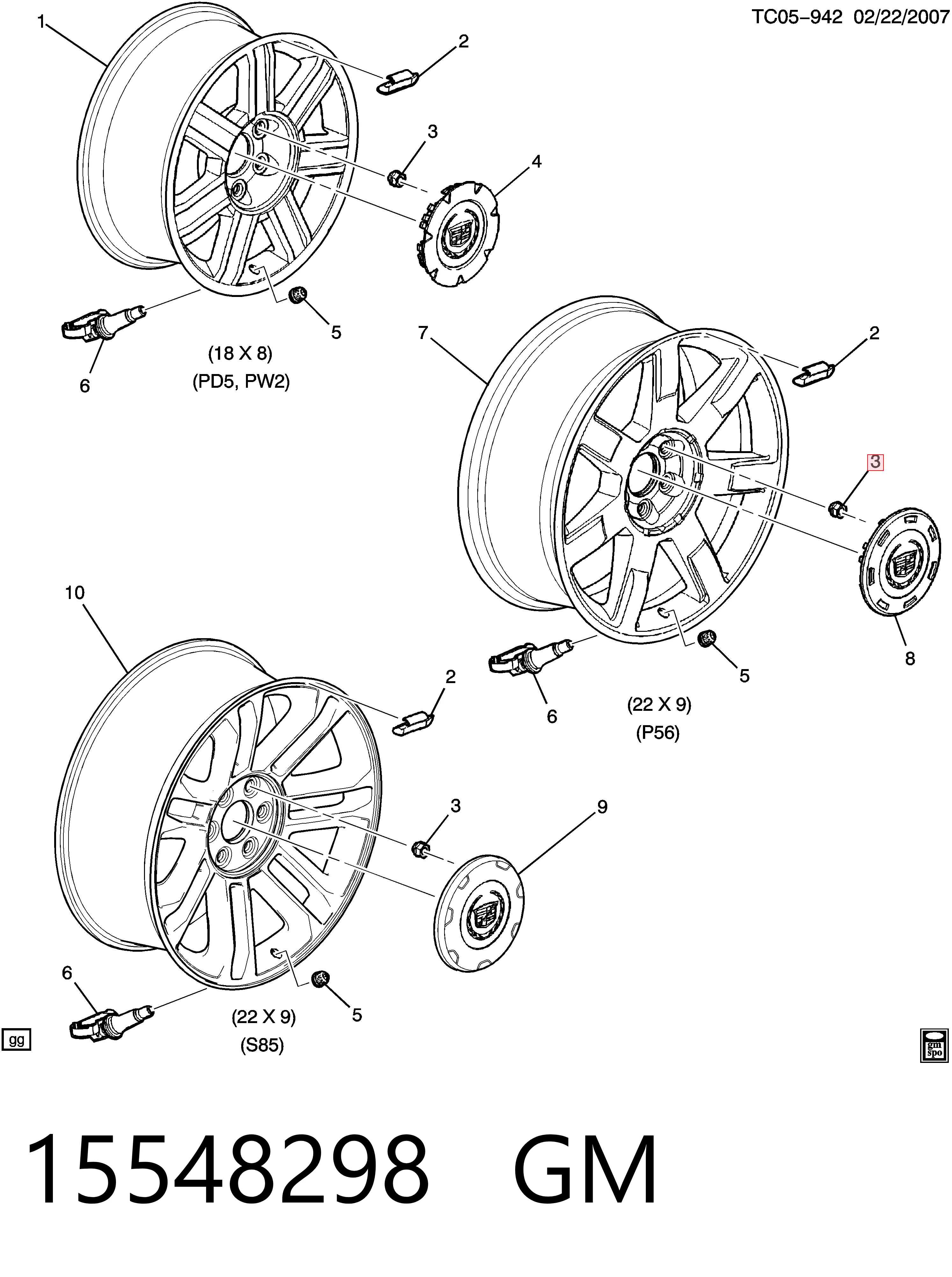 Гайка кріплення колеса Opel 09595174 ціна, від 1.27 USD
