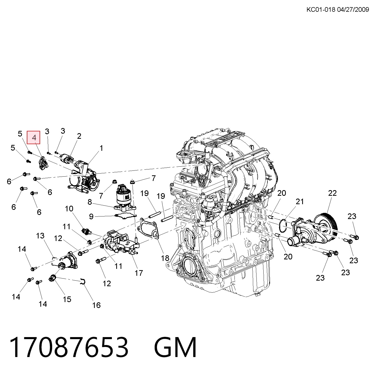 17087653 General Motors Датчик положення дросельної заслінки (потенціометр)